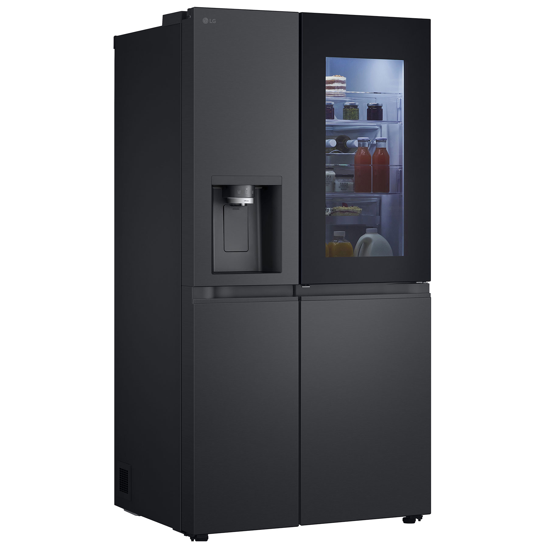 LG GSXE90EVDD InstaView American Fridge Freezer in Black Steel with Ic, photo 4