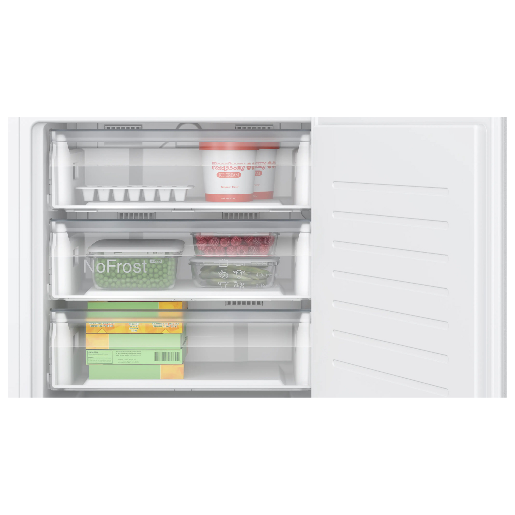 Bosch GUN21VFE0G Series 6 82cm High Integrated Undercounter Freezer Fr, photo 3
