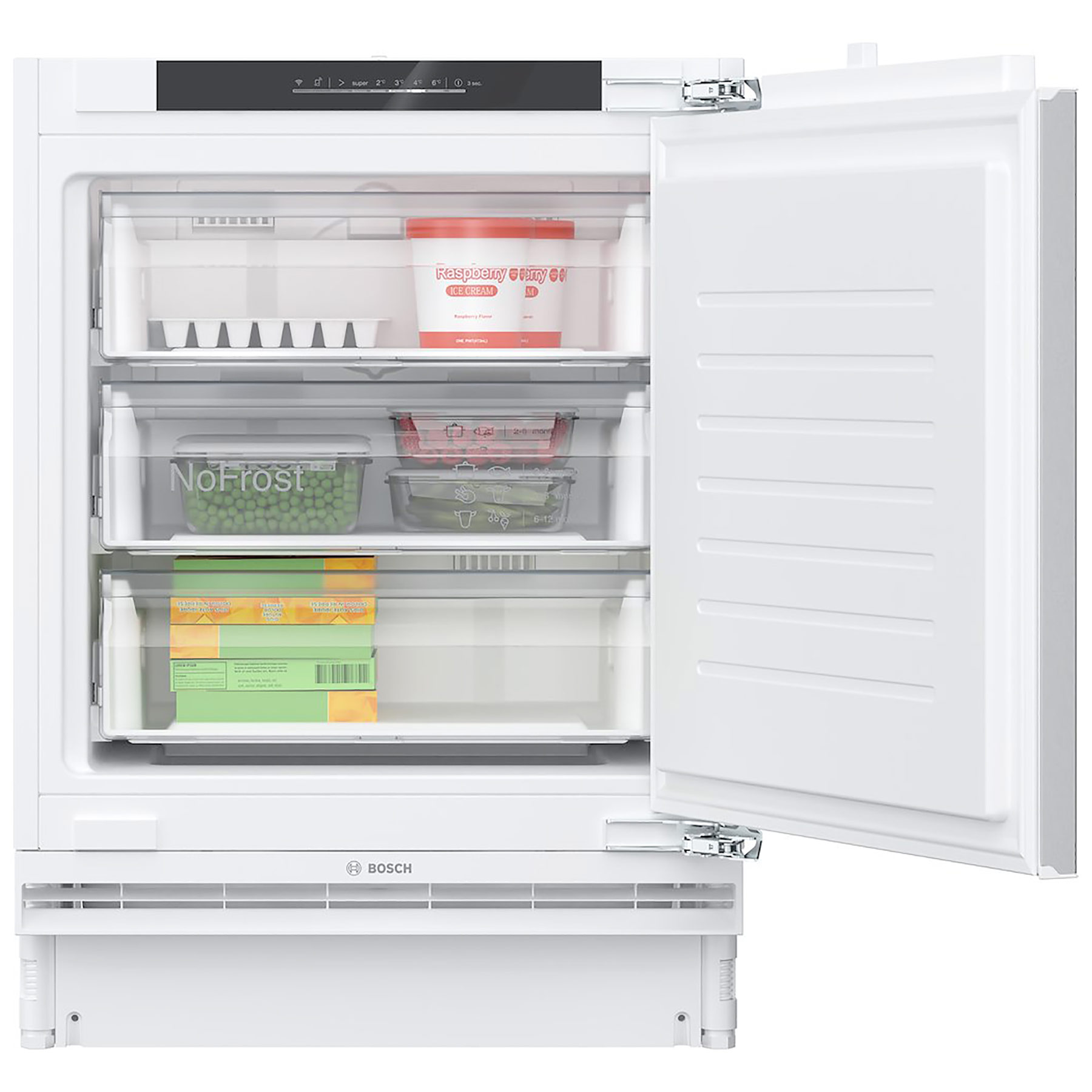 Bosch GUN21VFE0G Series 6 82cm High Integrated Undercounter Freezer Fr