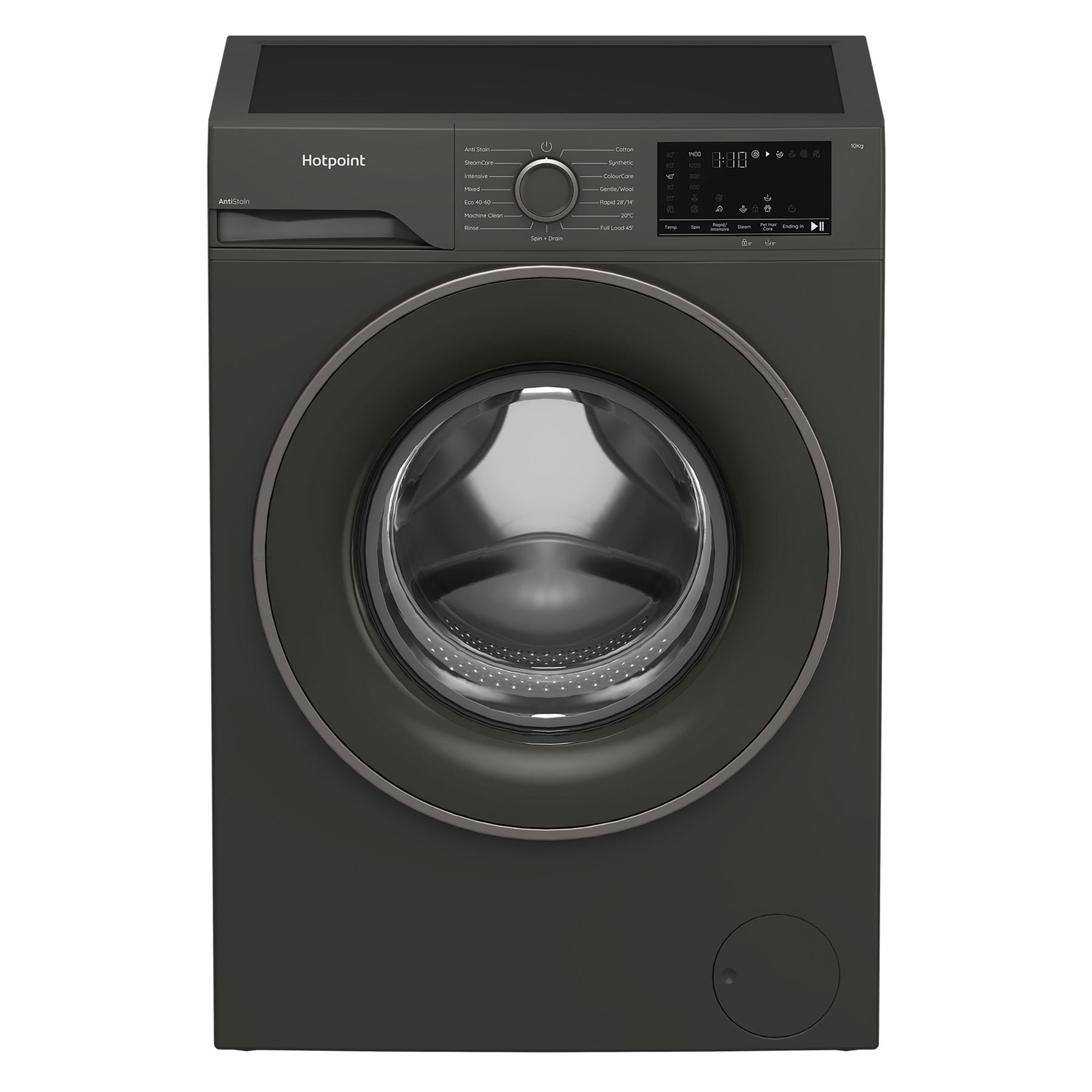 Hotpoint AntiStain H 101G ANTI STAIN UK washing machine Front-load 10 kg 1400 RPM Graphite