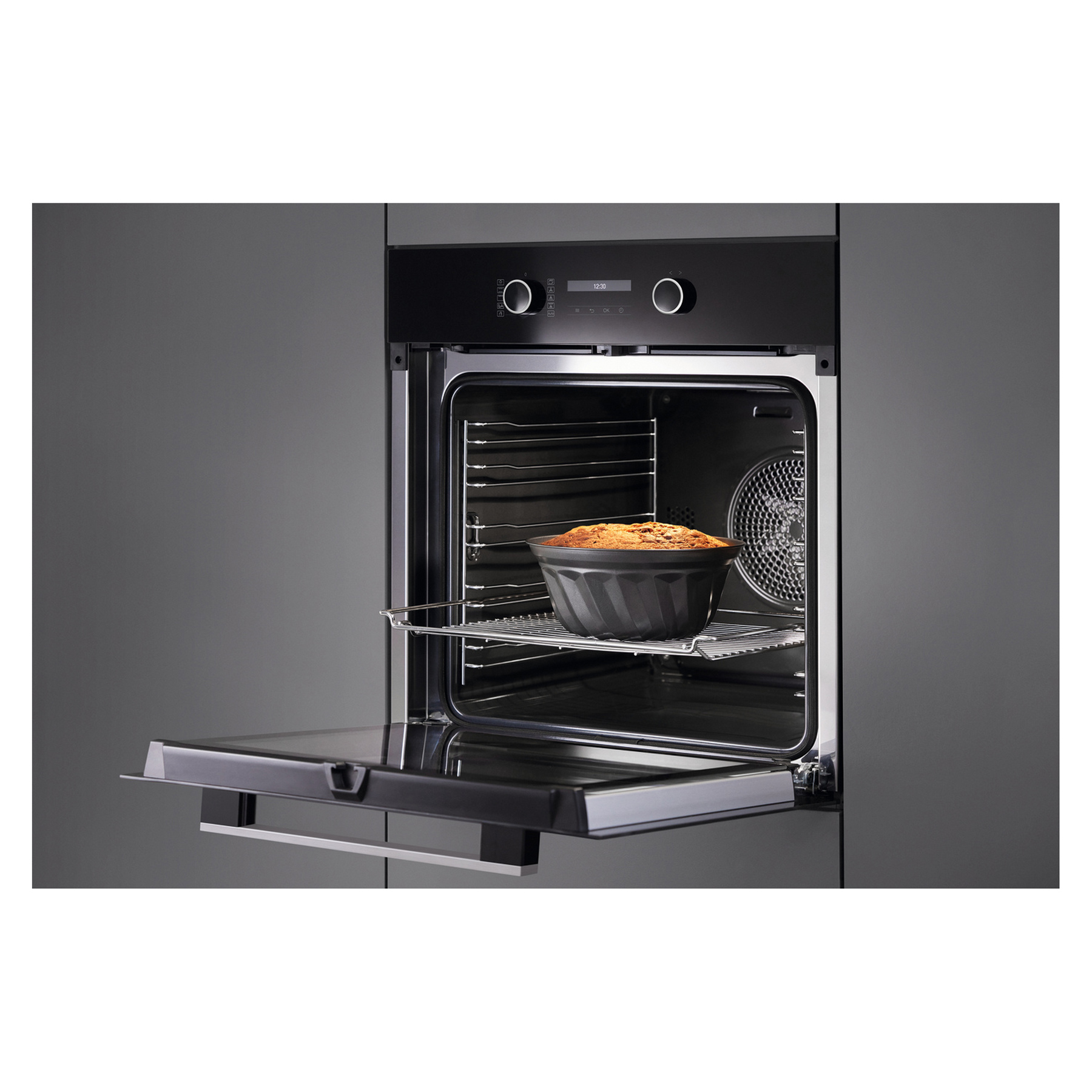 Miele H2465BP Built In Electric Pyrolytic Oven in Obsidian Black 76L A, photo 3