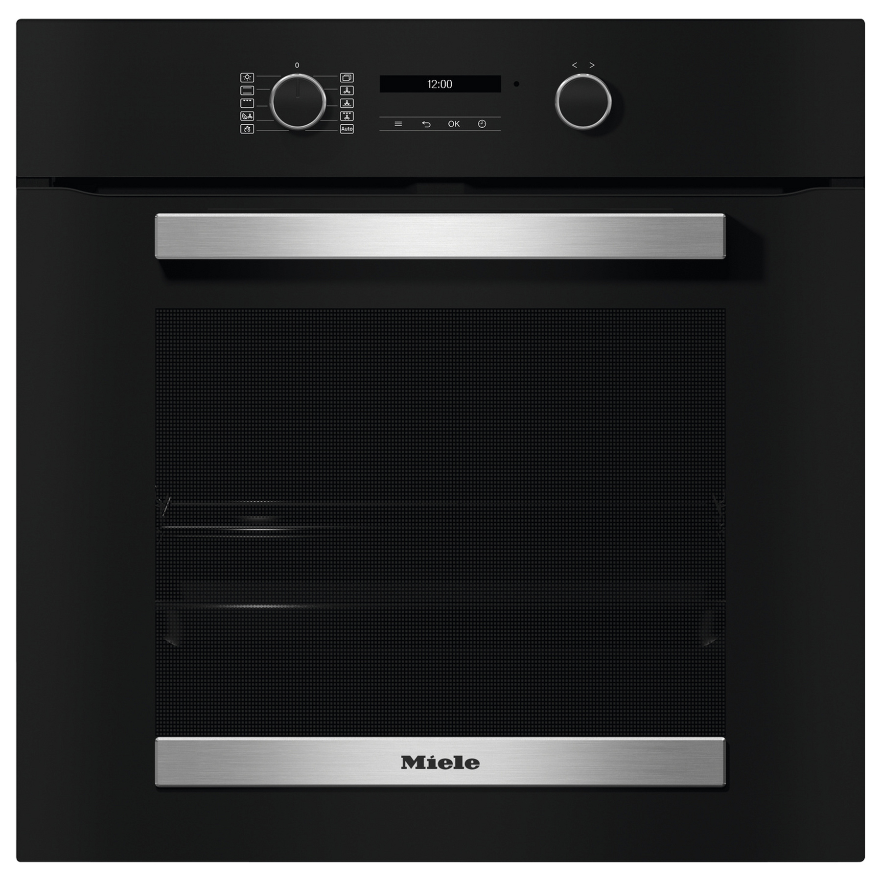 Image of Miele H2465BP Built In Electric Pyrolytic Oven in Obsidian Black 76L A