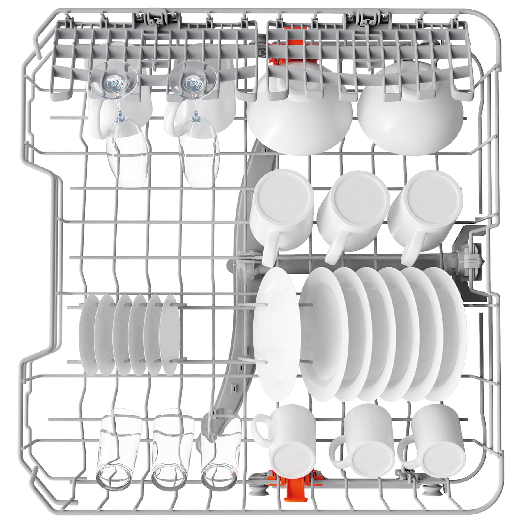Hotpoint H2FHL626 60cm Dishwasher in White 14 Place Setting E Rated, photo 4