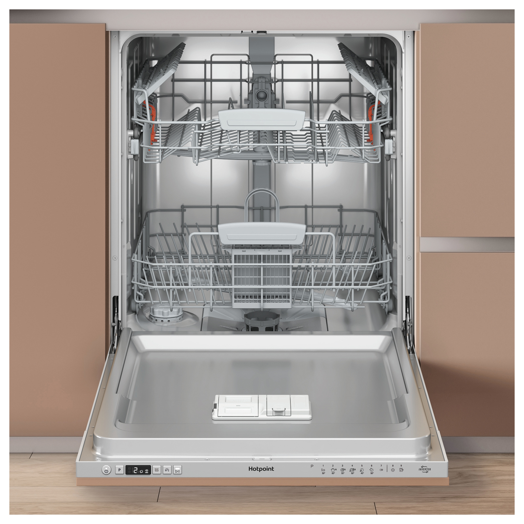 Hotpoint H2IC14BN7A0 60cm Fully Integrated Dishwasher 14 Place C Rated, photo 2