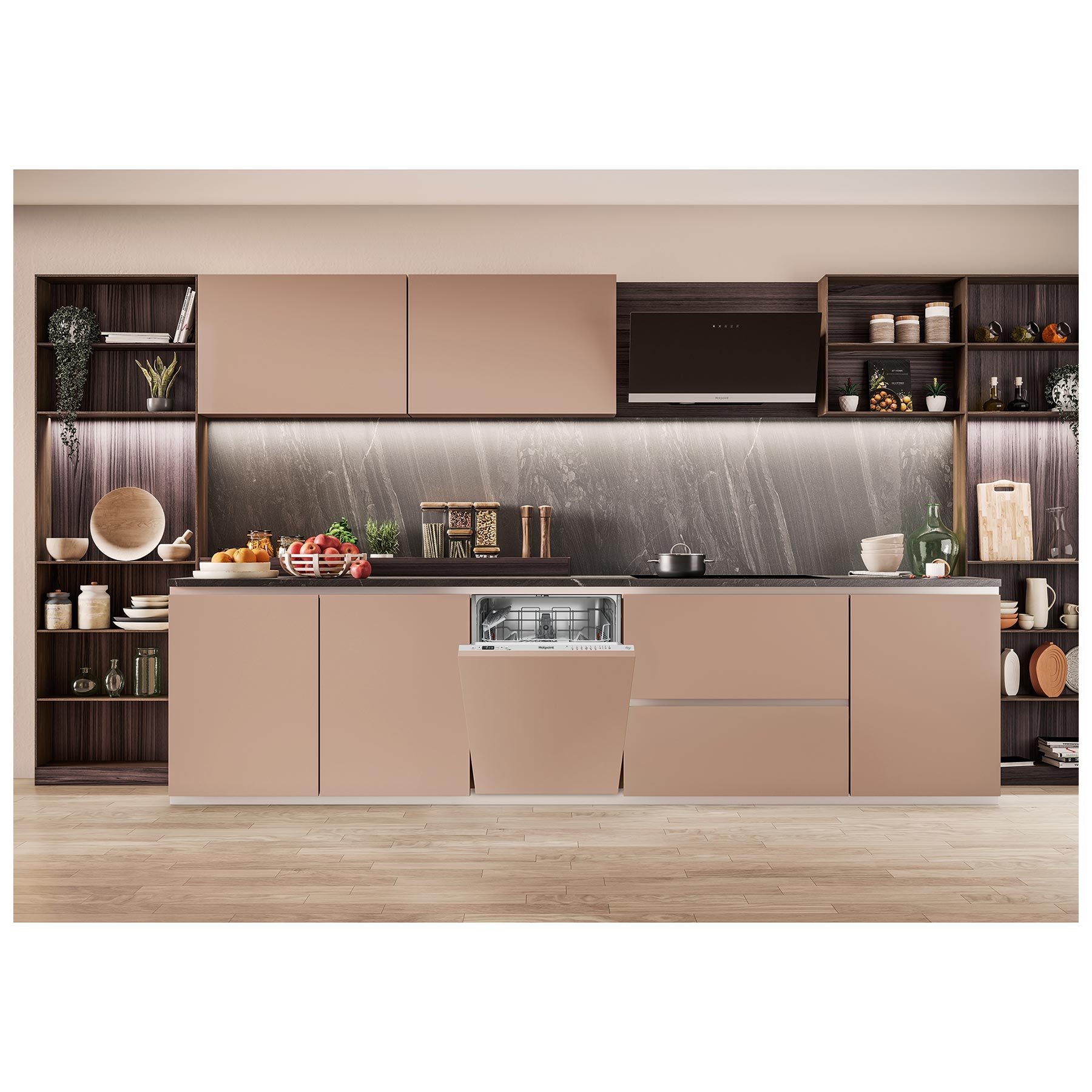 Hotpoint H2IHD526 60cm Fully Integrated Dishwasher 14 Place E Rated, photo 3