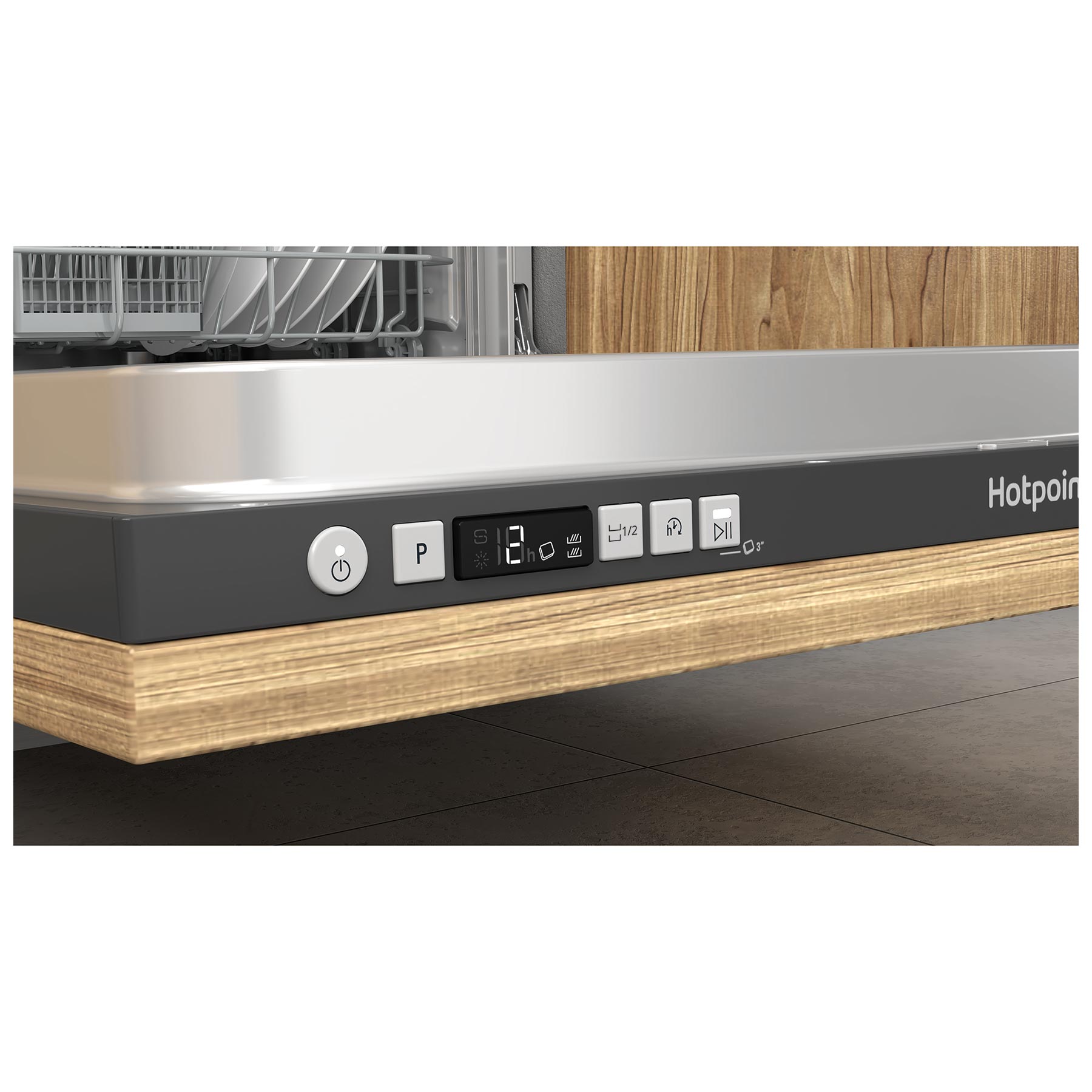 Hotpoint H2IHD526BUK 60cm Fully Integrated Dishwasher 14 Place E Rated, photo 2