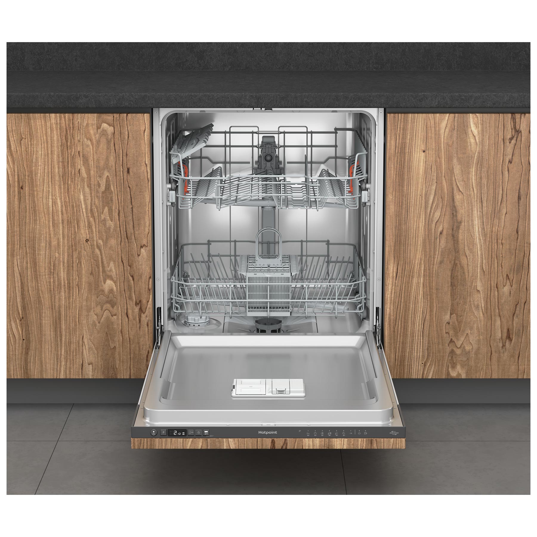 Hotpoint H2IHD526BUK 60cm Fully Integrated Dishwasher 14 Place E Rated, photo 3