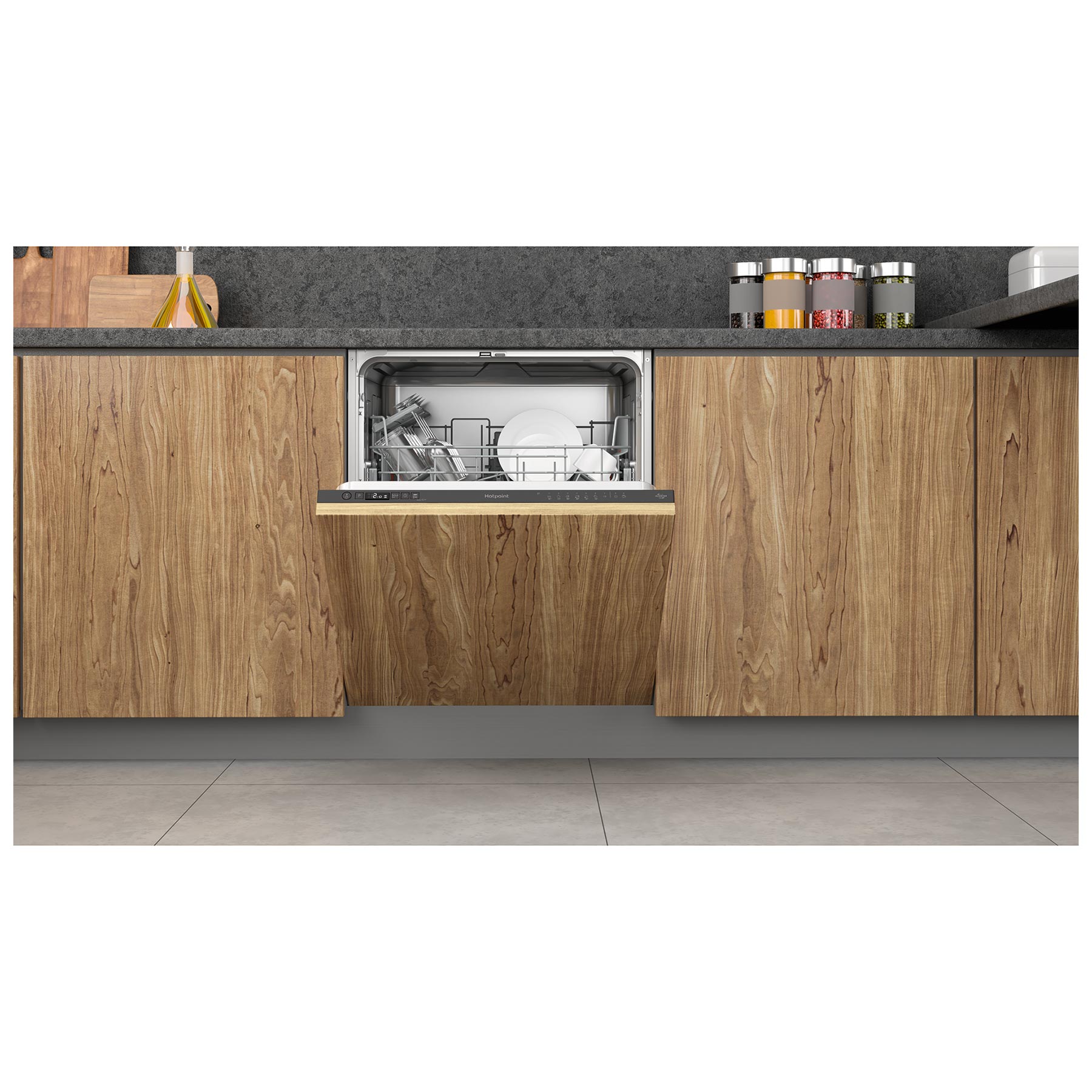 Hotpoint H2IHD526BUK 60cm Fully Integrated Dishwasher 14 Place E Rated, photo 5