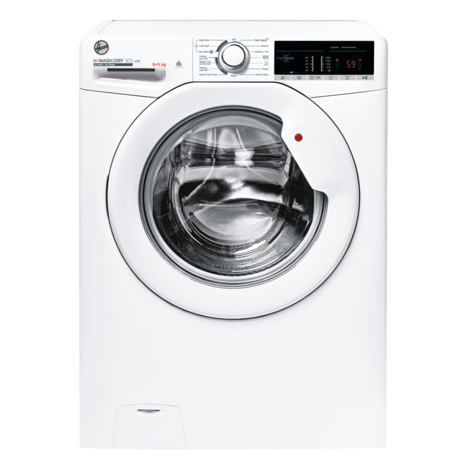 Image of Hoover H3D485TE Washer Dryer in White 1400rpm 8kg 5Kg E Rated NFC