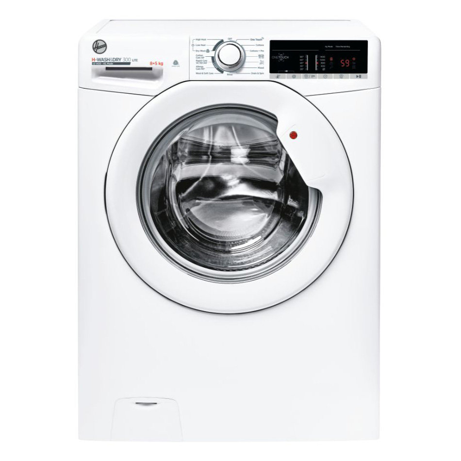Hoover H3D485TE Washer Dryer in White 1400 Spin 8kg 5kg E Rated NFC