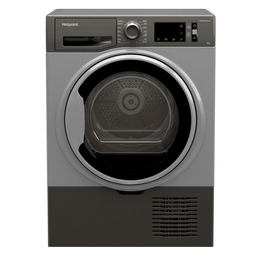 Hotpoint H3D81GSUK 8kg Condenser Dryer in Graphite B Rated Sensor