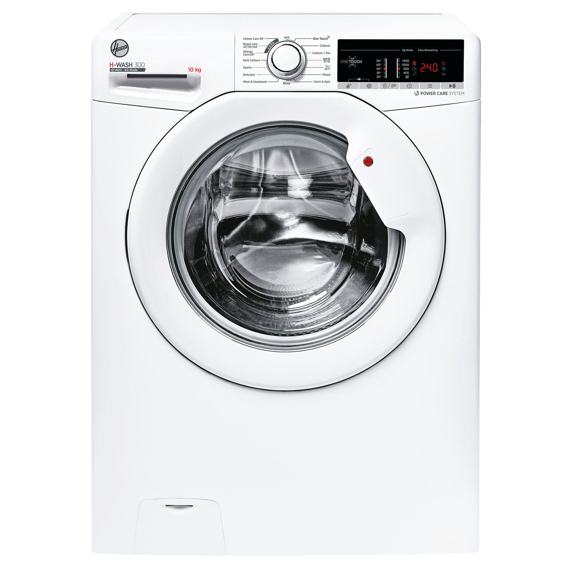 Hoover H3W410TAE Washing Machine in White 1400rpm 10Kg C Rated NFC