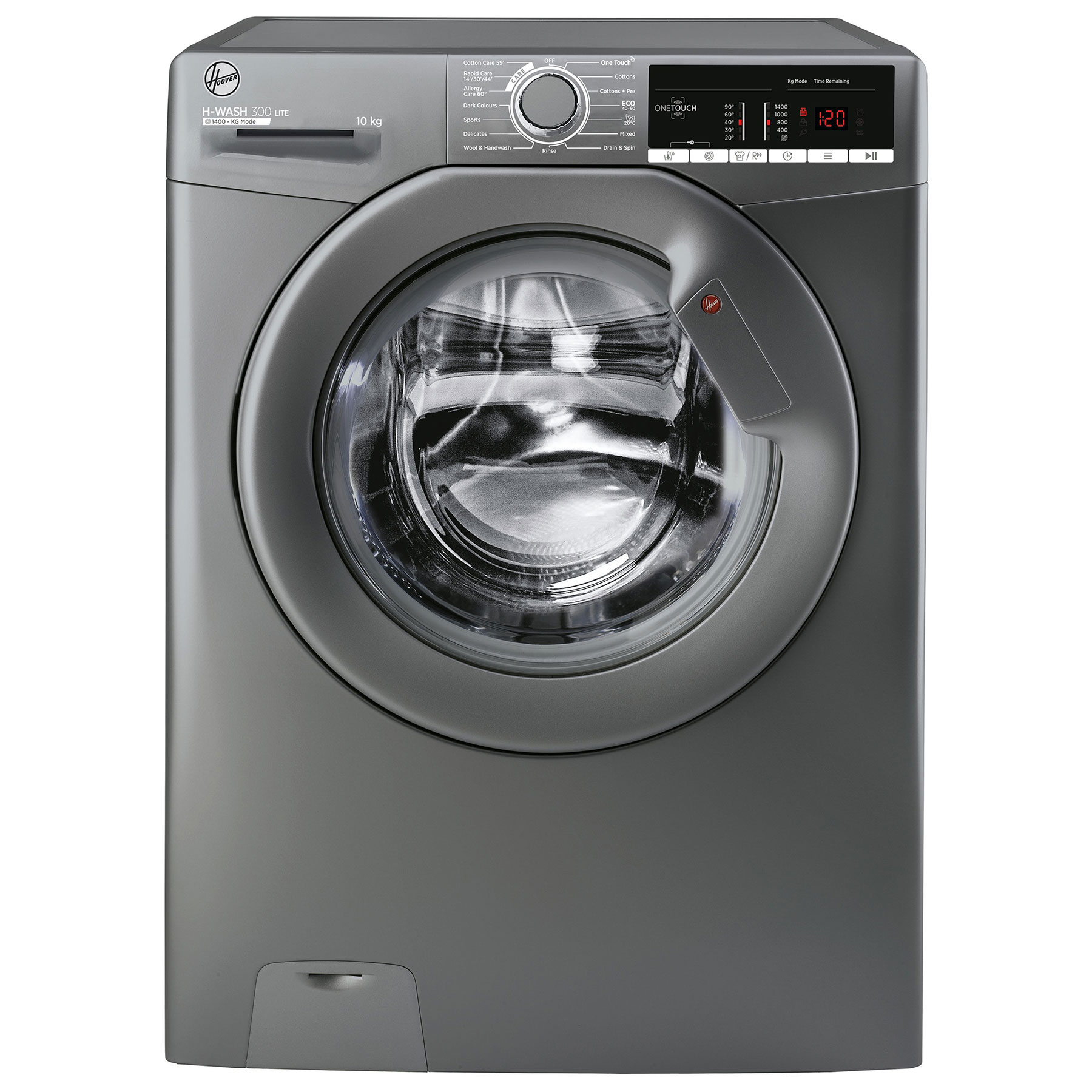 Image of Hoover H3W410TAGGE H Wash 300 10kg 1400 Spin Washing Machine in Graphi