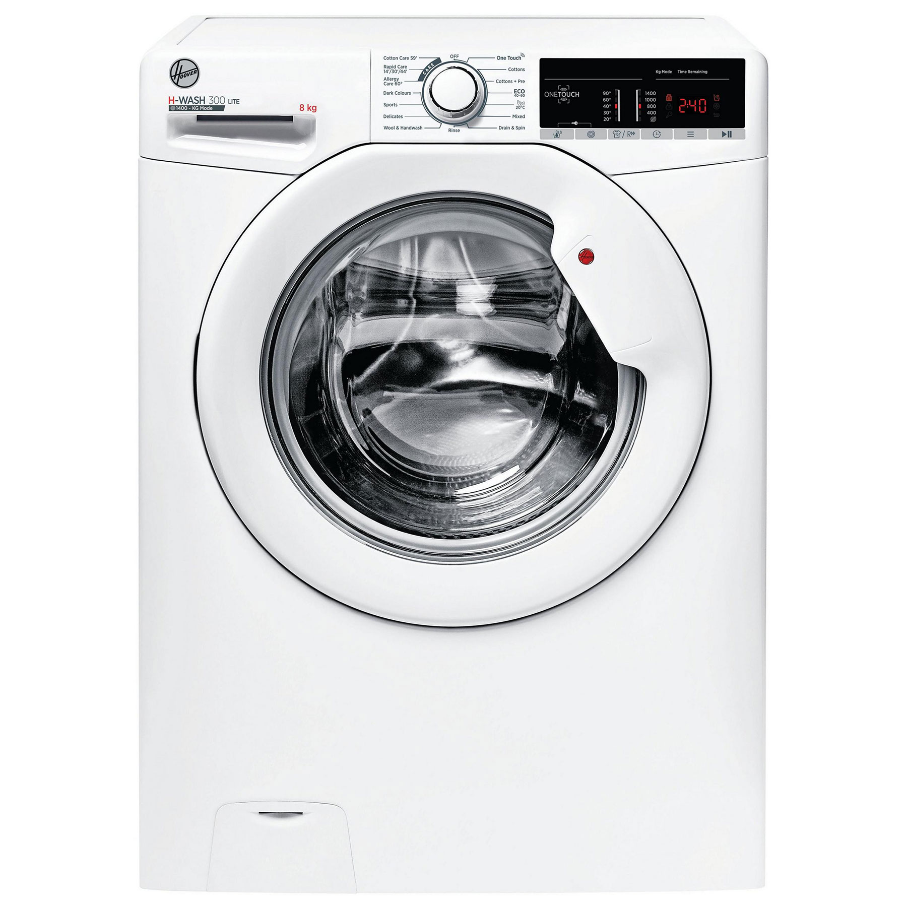 Image of Hoover H3W48TA4 H Wash 300 8kg 1400 Spin Washing Machine in White B Ra