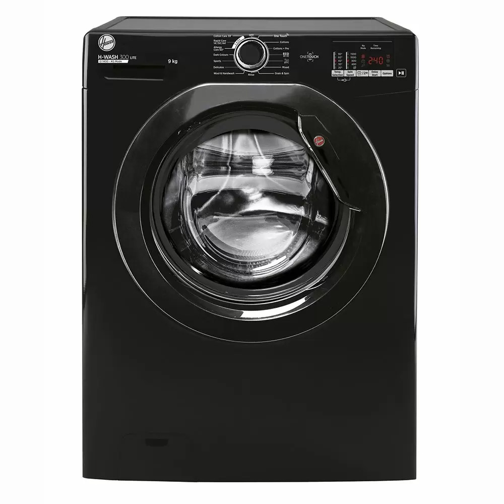 Image of Hoover H3W592DBBE Washing Machine in Black 1500rpm 9Kg D Rated NFC