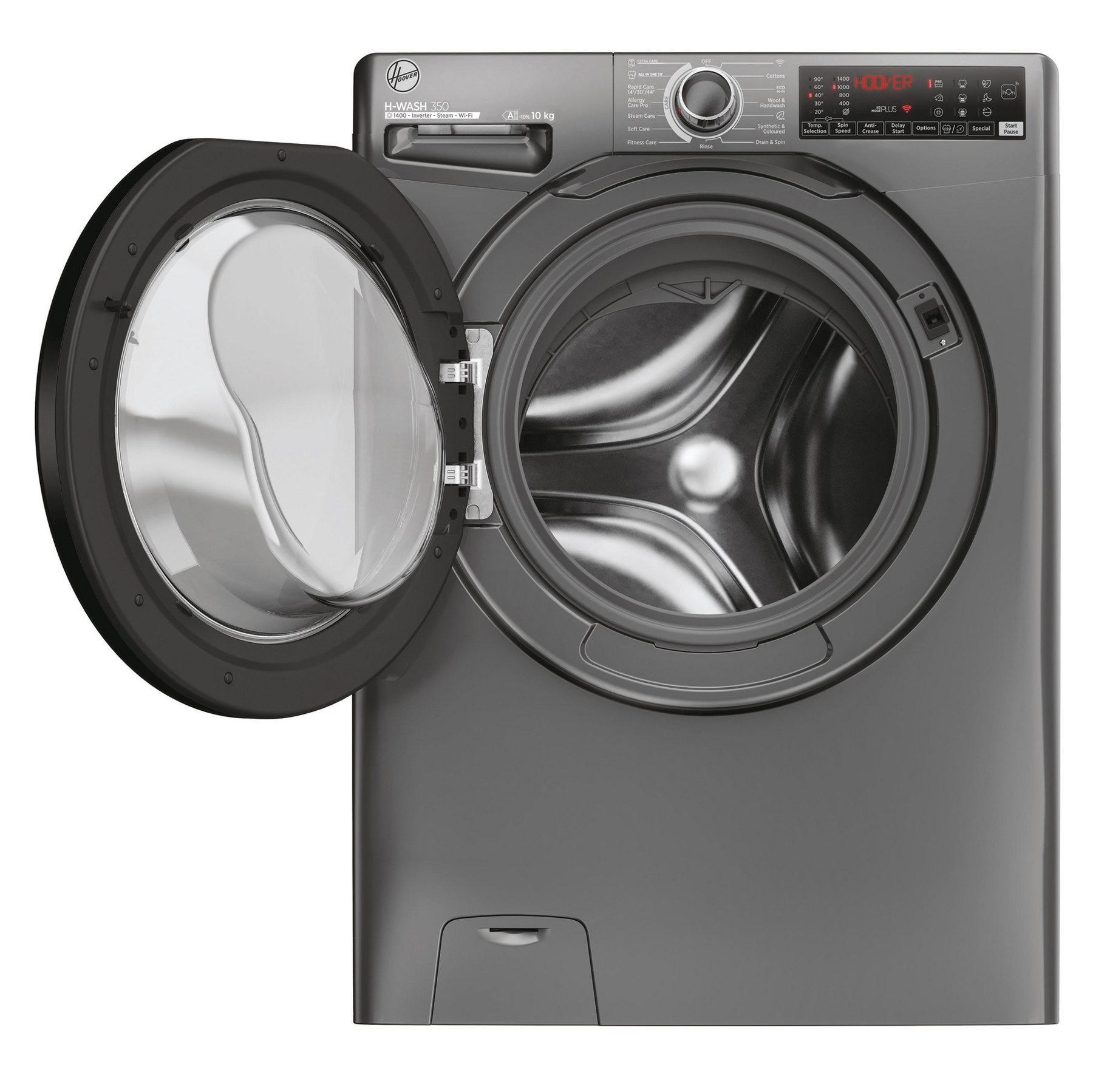 Hoover H3WPS4106TAM H Wash 350 10kg 1400 Spin Washing Machine in Graph, photo 2