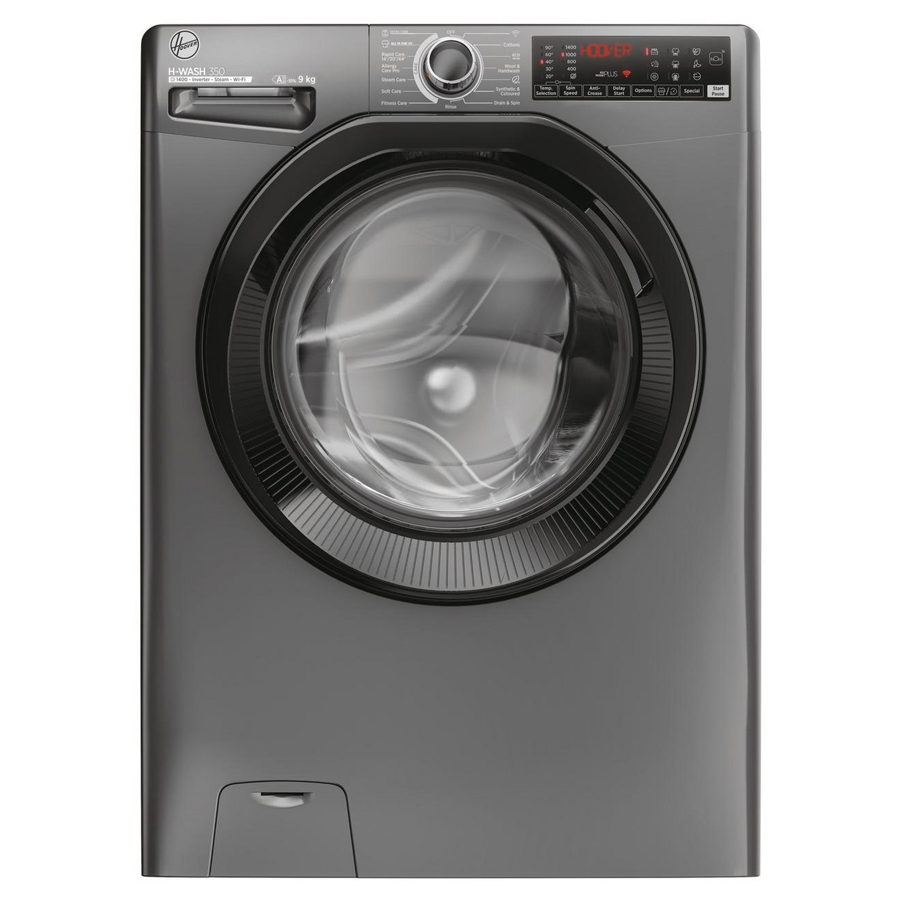 Hoover H3WPS496TAM H Wash 350 9kg 1400 Spin Washing Machine in Graphit
