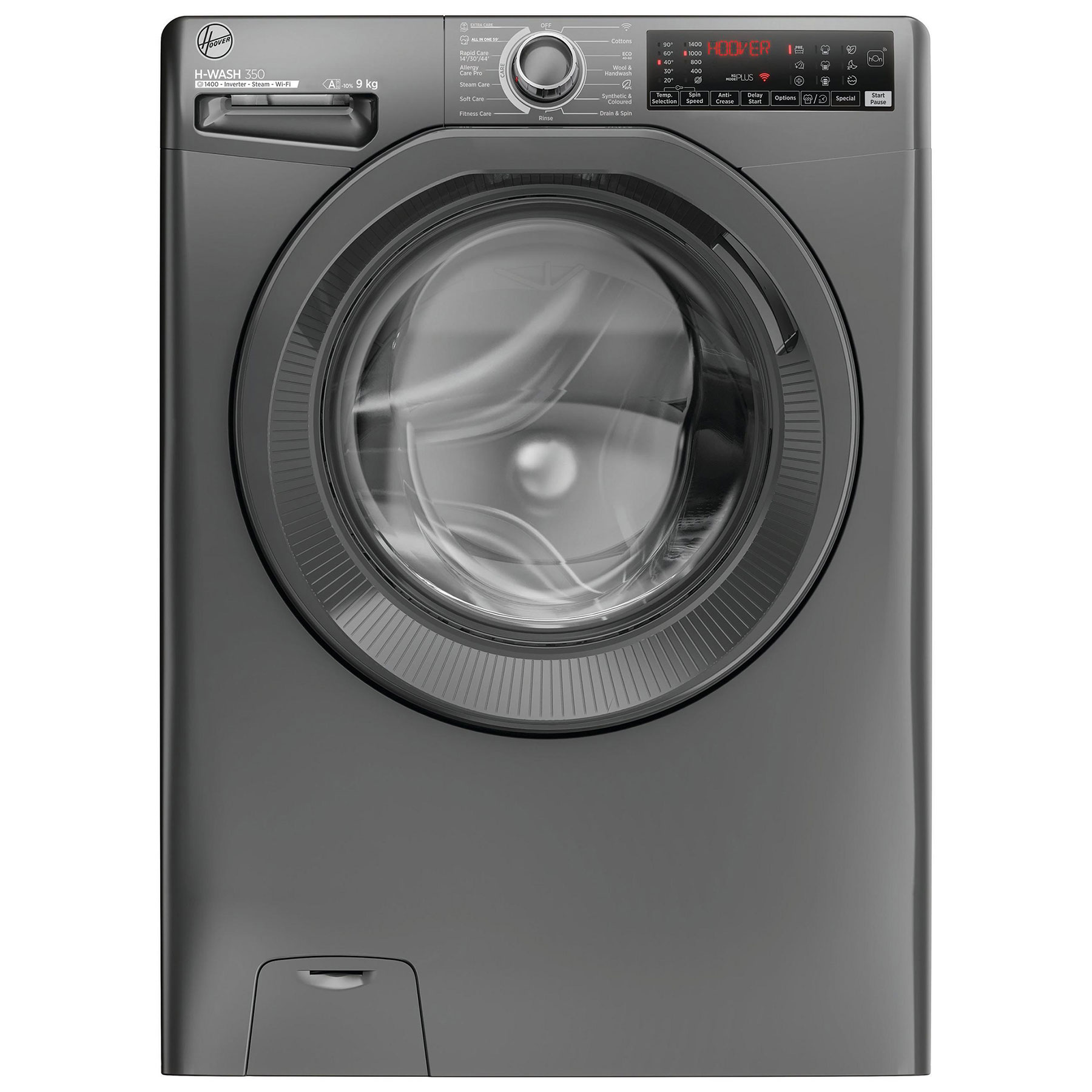 Hoover H3WPS496TMRR Washing Machine in Graphite 1400rpm 9Kg A Rated