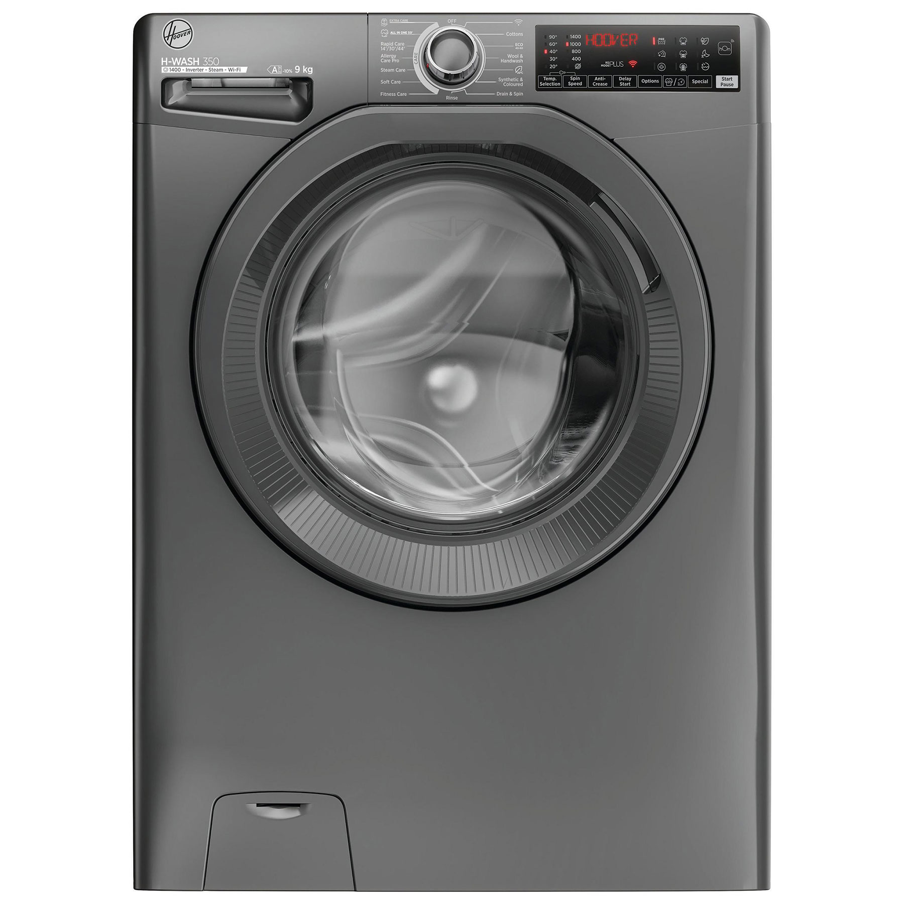 Image of Hoover H3WPS496TMRR H Wash 350 9kg 1400 Spin Washing Machine in Graphi