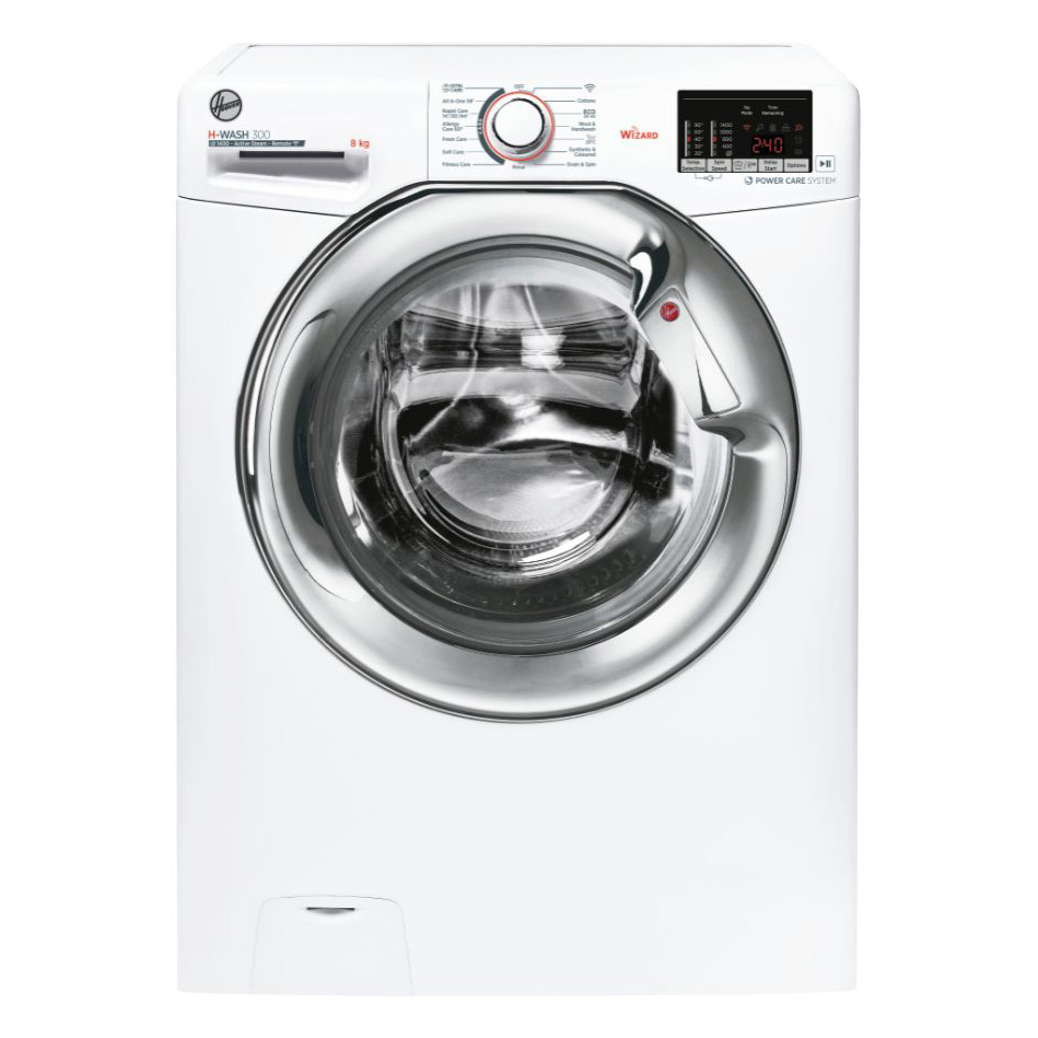 Hoover H3WS485DACE Washing Machine in White 1400rpm 8kg C Rated Wi Fi