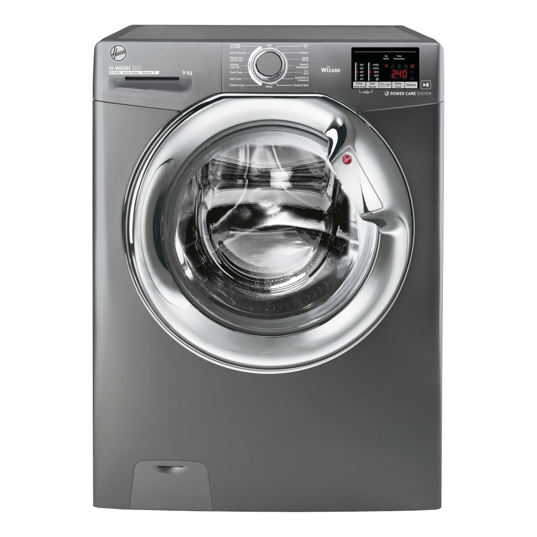 Hoover H3WS495DACGE Washing Machine in Graphite 1400rpm 9kg C Rated Wi