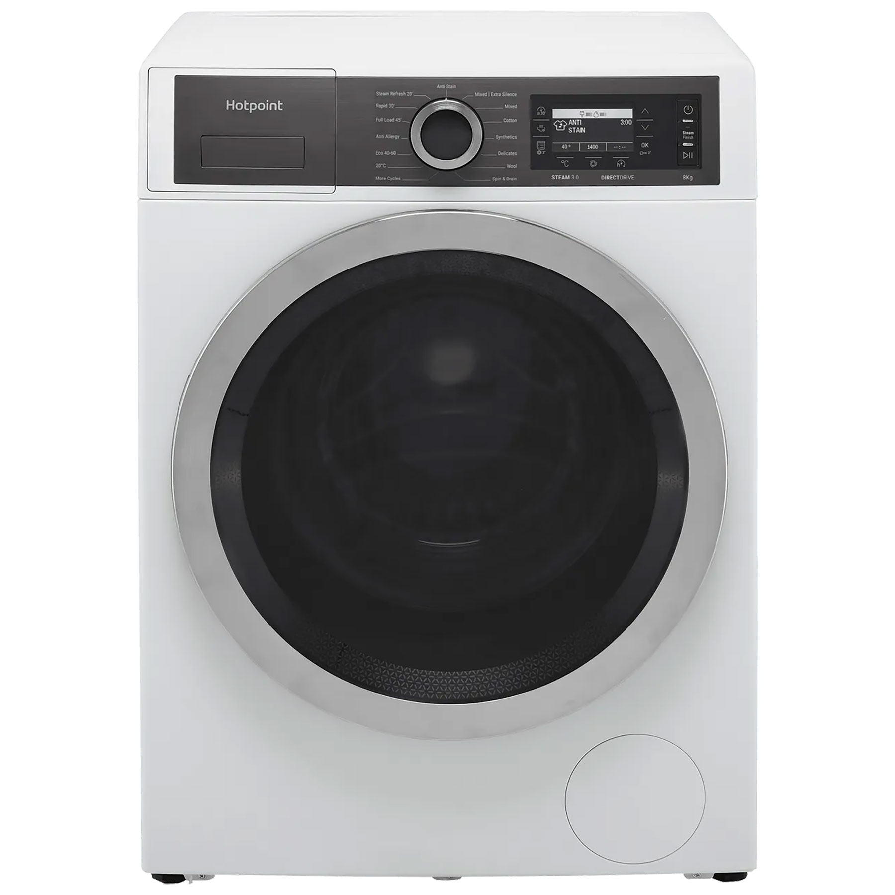 Image of Hotpoint H6W845WBUK Washing Machine in White 1400rpm 8Kg B Rated