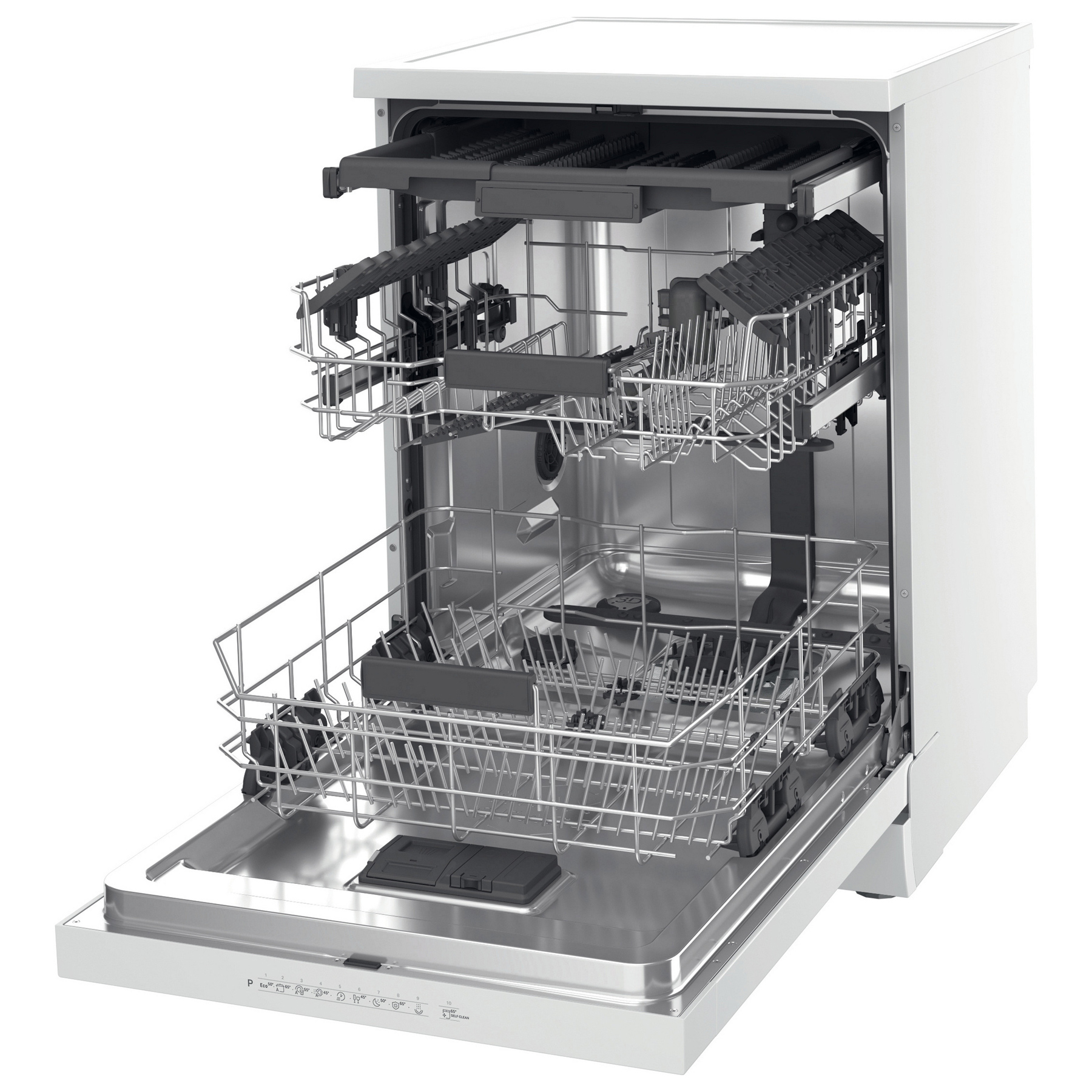 Hotpoint H7FHP43WUK Maxi Space Full Size Dishwasher with Third Rack 15 Place Settings White, photo 3