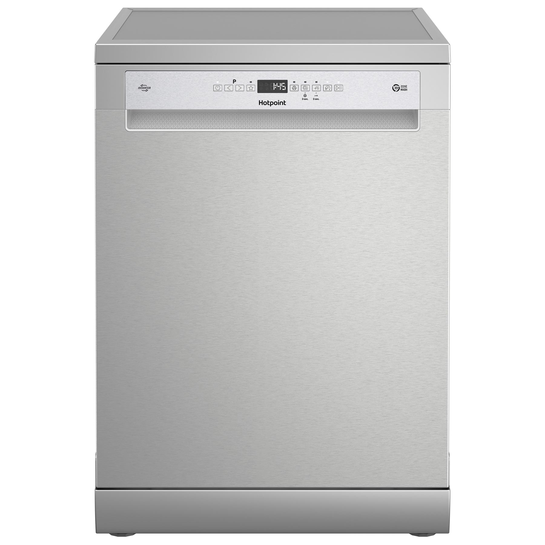 Image of Hotpoint H7FHP43X 60cm Dishwasher in Silver 15 Place Setting C Rated