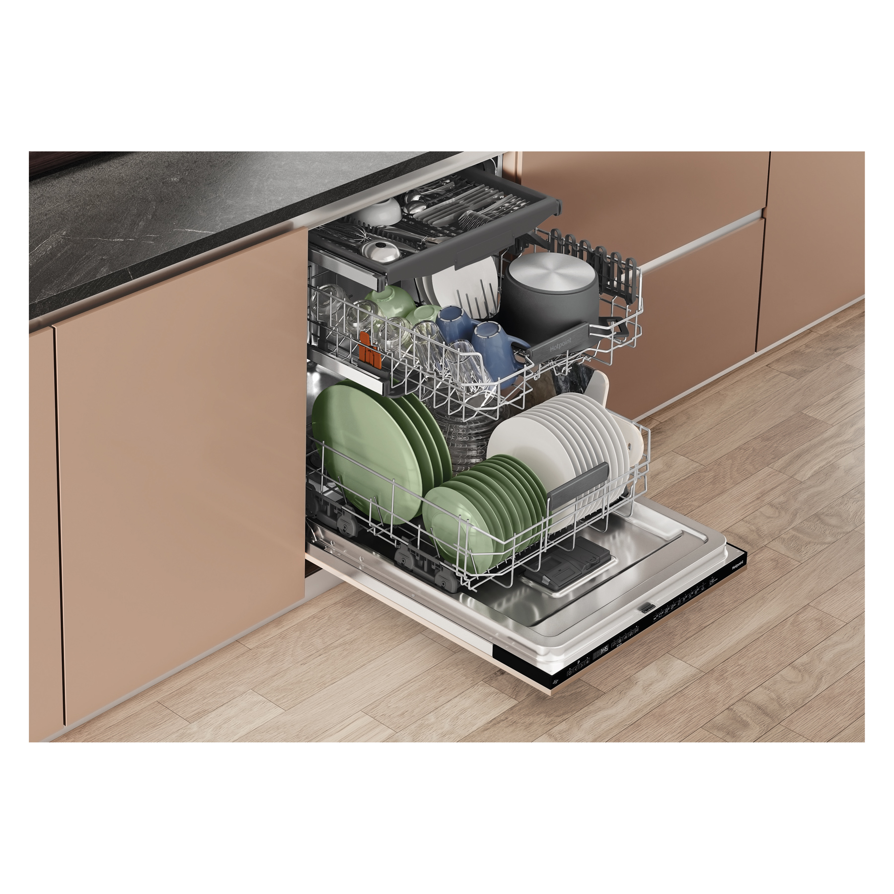 Hotpoint H7IC16M6UK MaxiSpace Integrated Full Size Dishwasher 16 Place Settings, photo 5