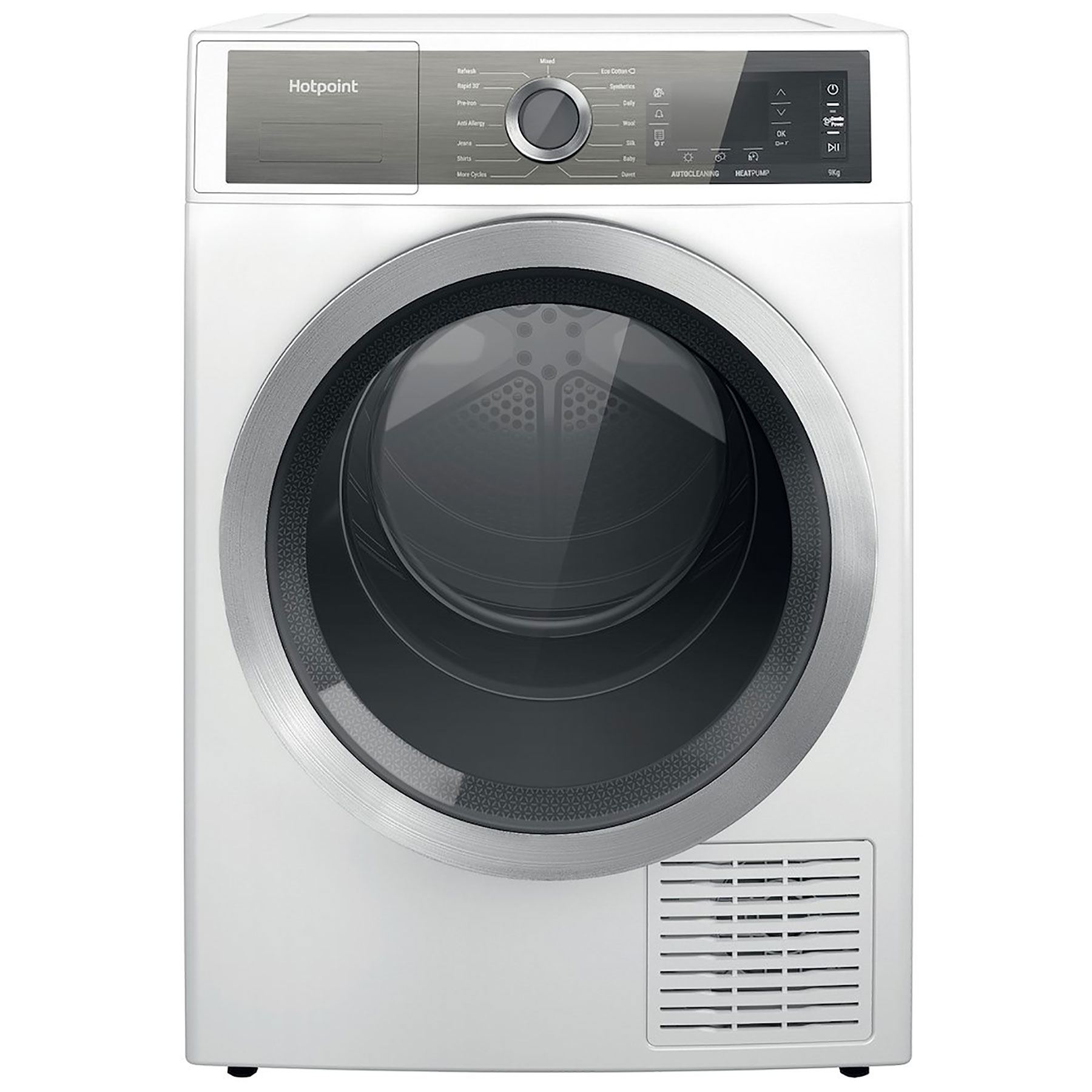Hotpoint H8D93WBUK 9kg Heat Pump Condenser Dryer in White A Rated