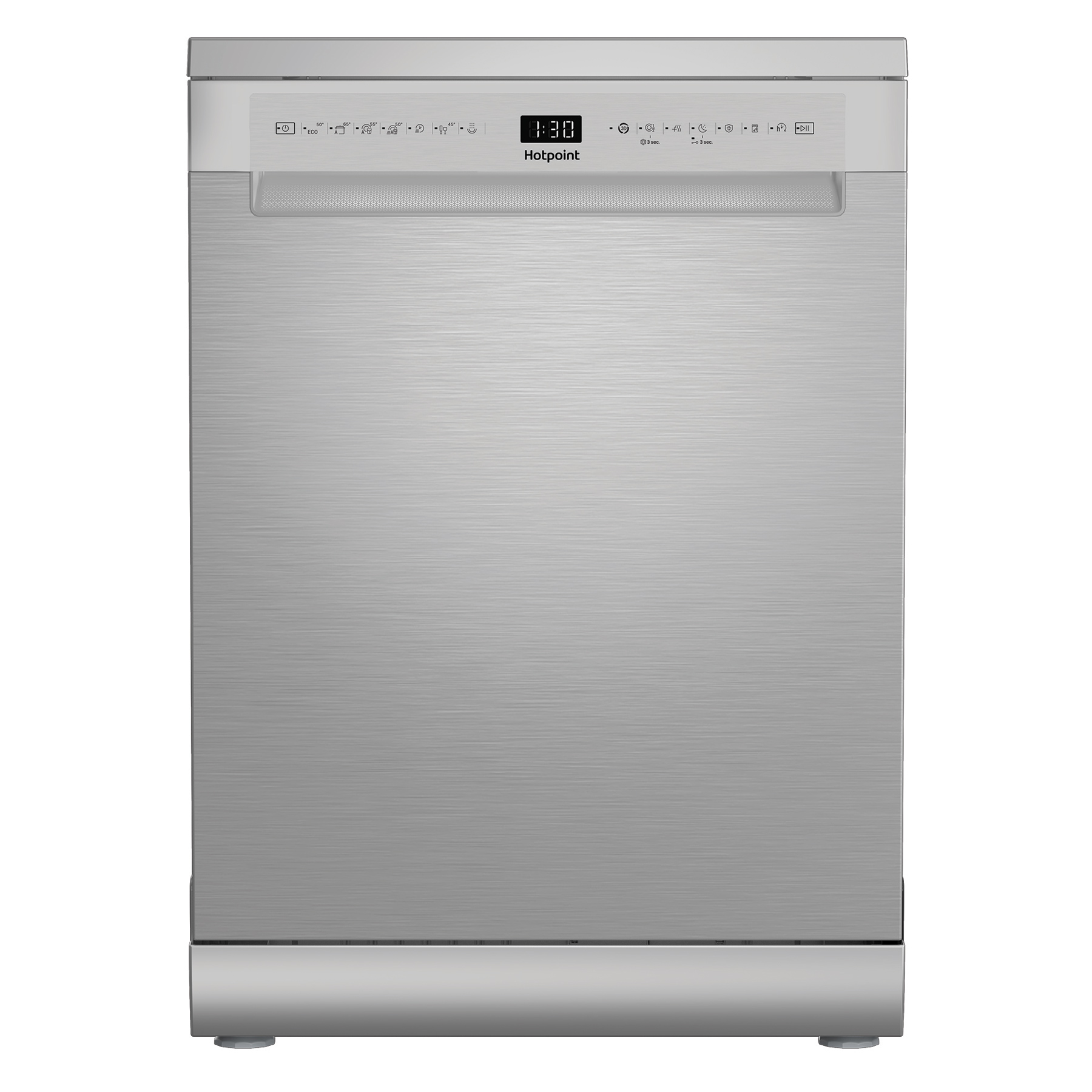 Hotpoint H8FHS61XUK 60cm Dishwasher in Stainless Steel 15 Place Settin