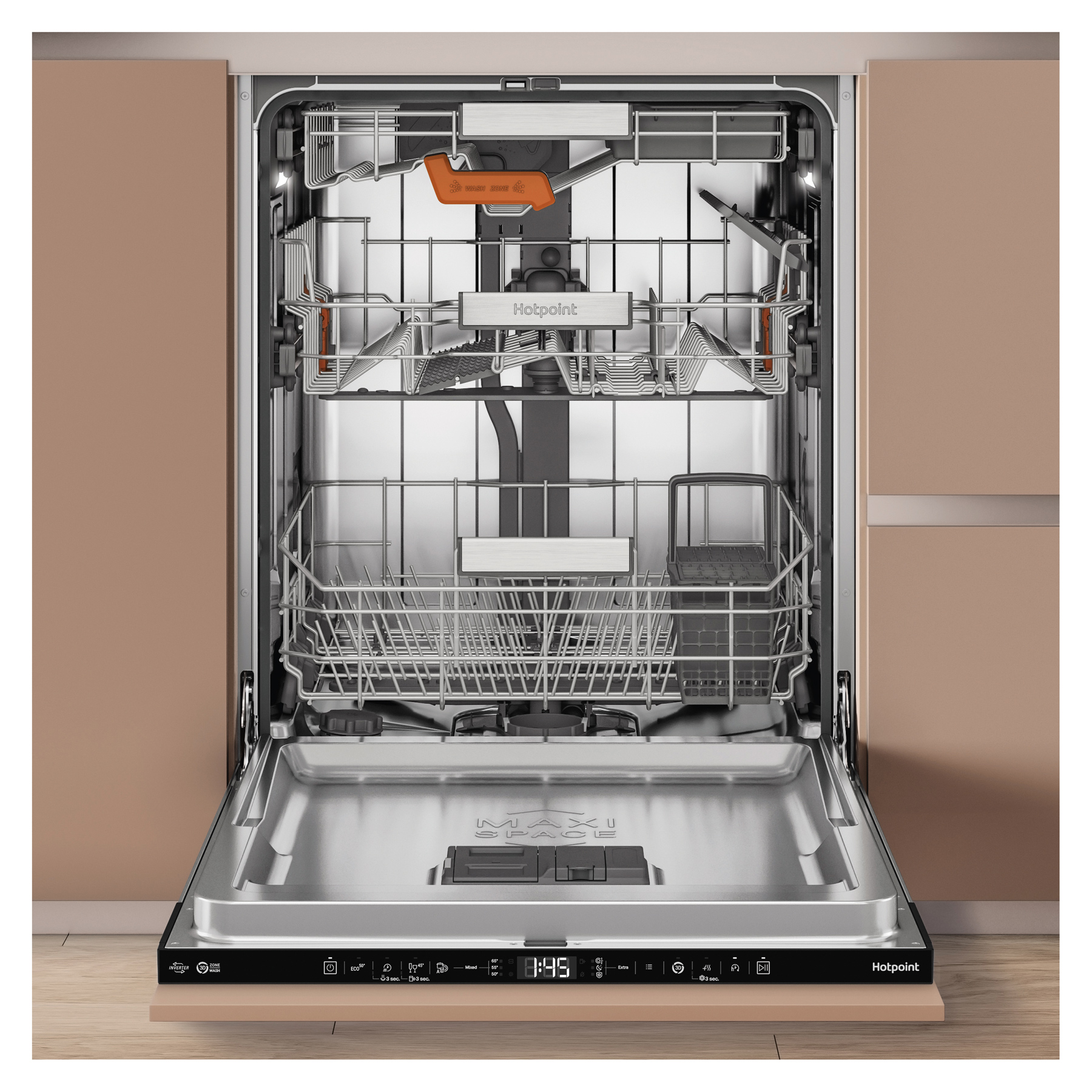 Hotpoint H8IB15M4TSUK 60cm Fully Integrated Dishwasher 15 Place B Rate, photo 2