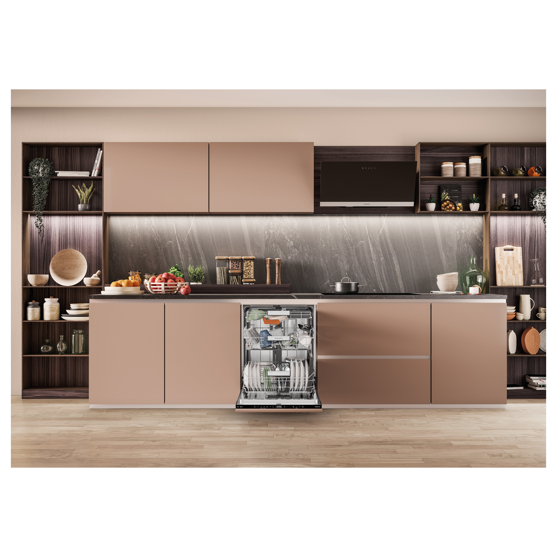 Hotpoint H8IB15M4TSUK 60cm Fully Integrated Dishwasher 15 Place B Rate, photo 5