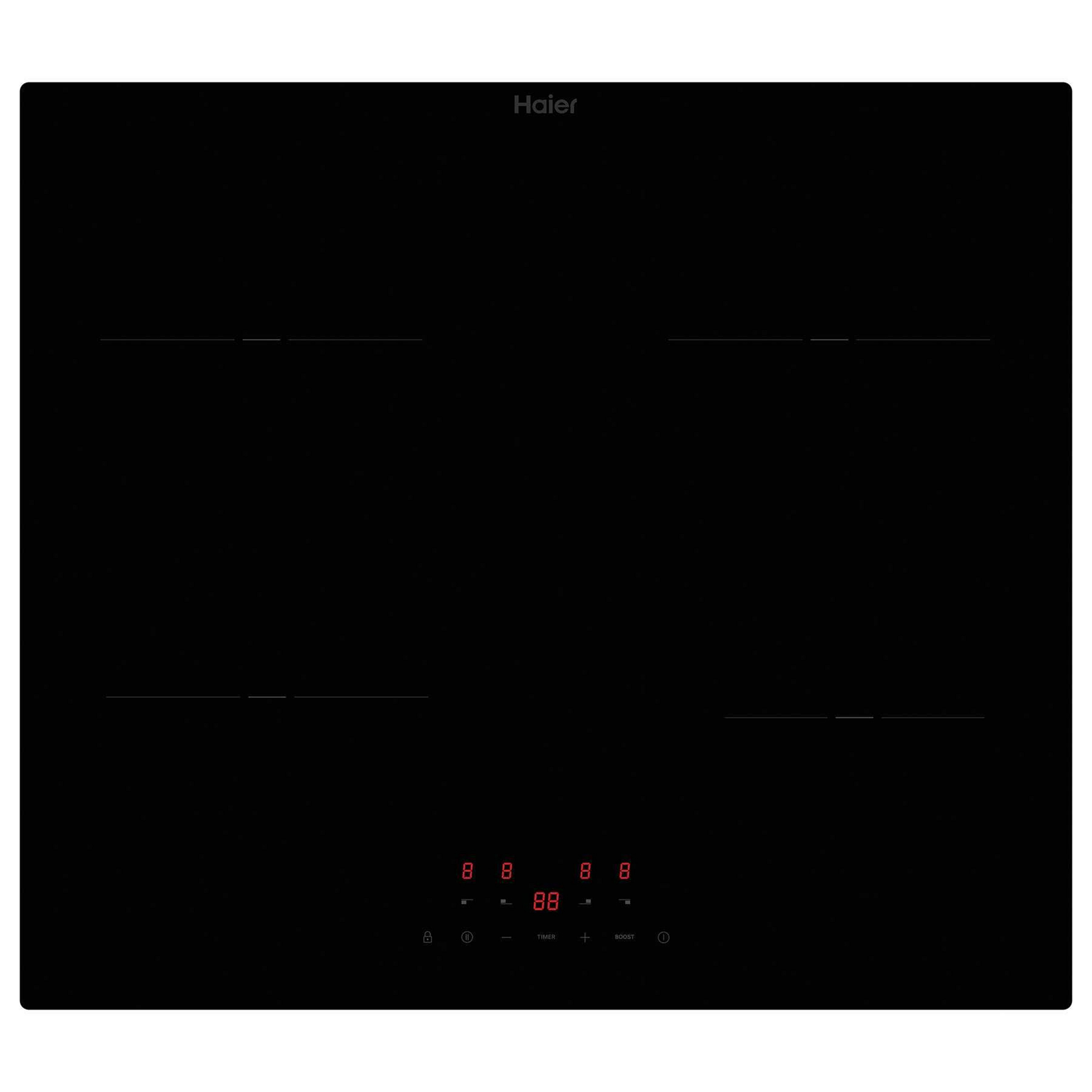 Haier HAI643CCARUK ID Series 2 60cm 4 Zone Induction Hob in Black with