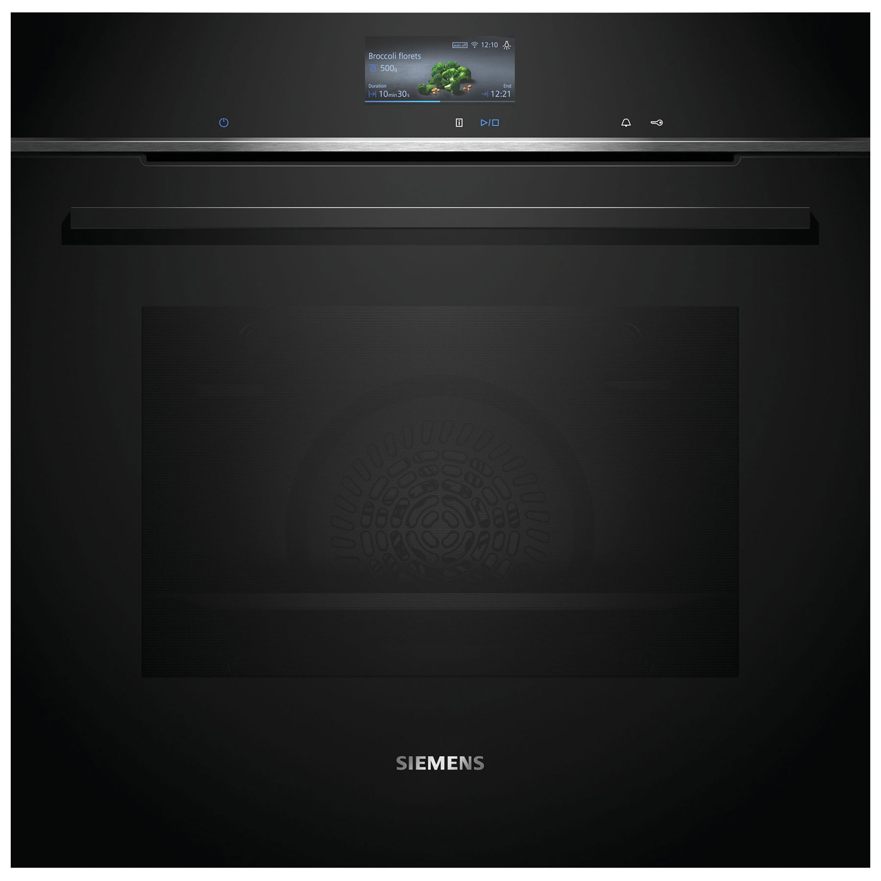 Siemens HB776G1B1B iQ700 Built In Electric Single Oven in Black 71L
