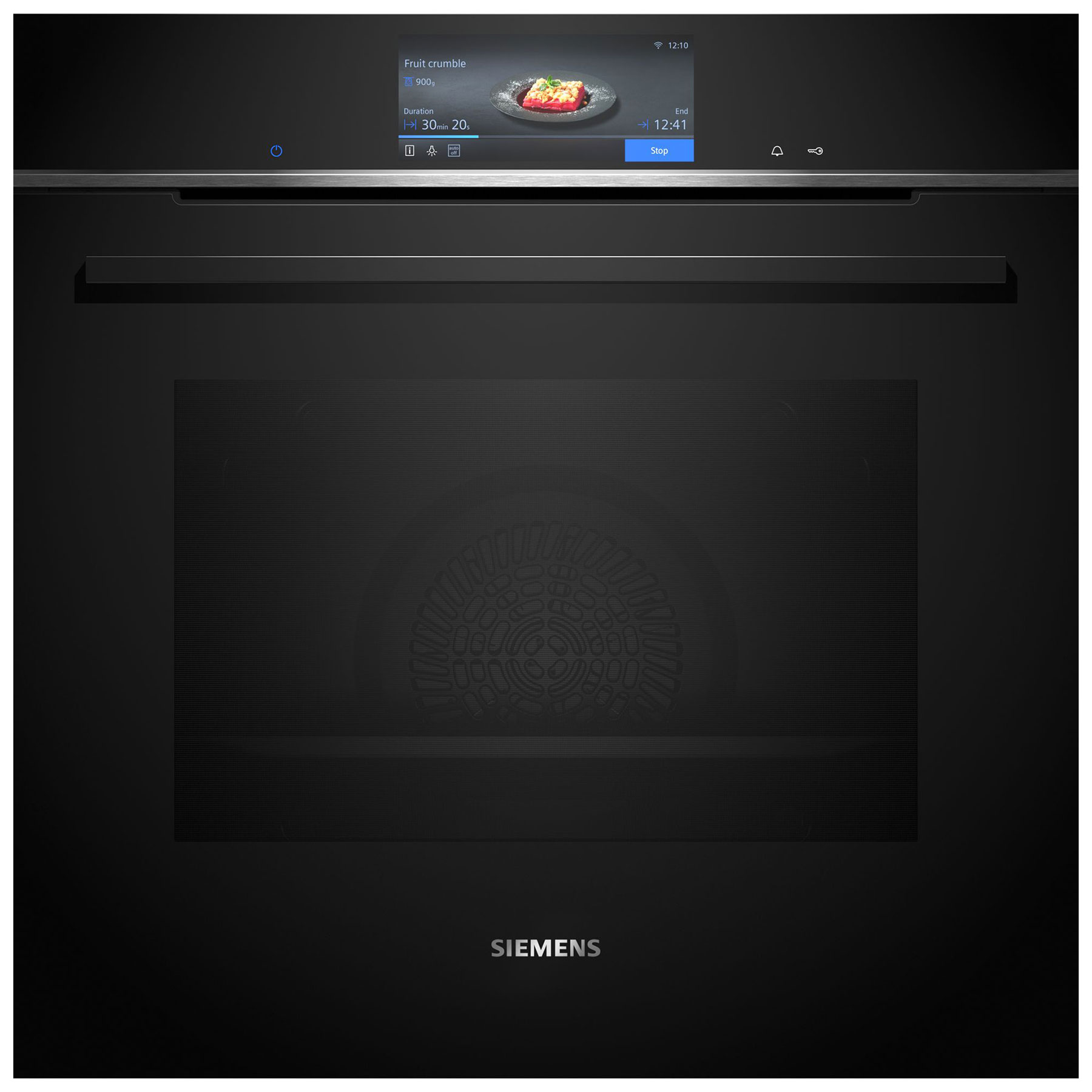 Siemens HB778G3B1B iQ700 Built In Electric Single Oven in Black 71L