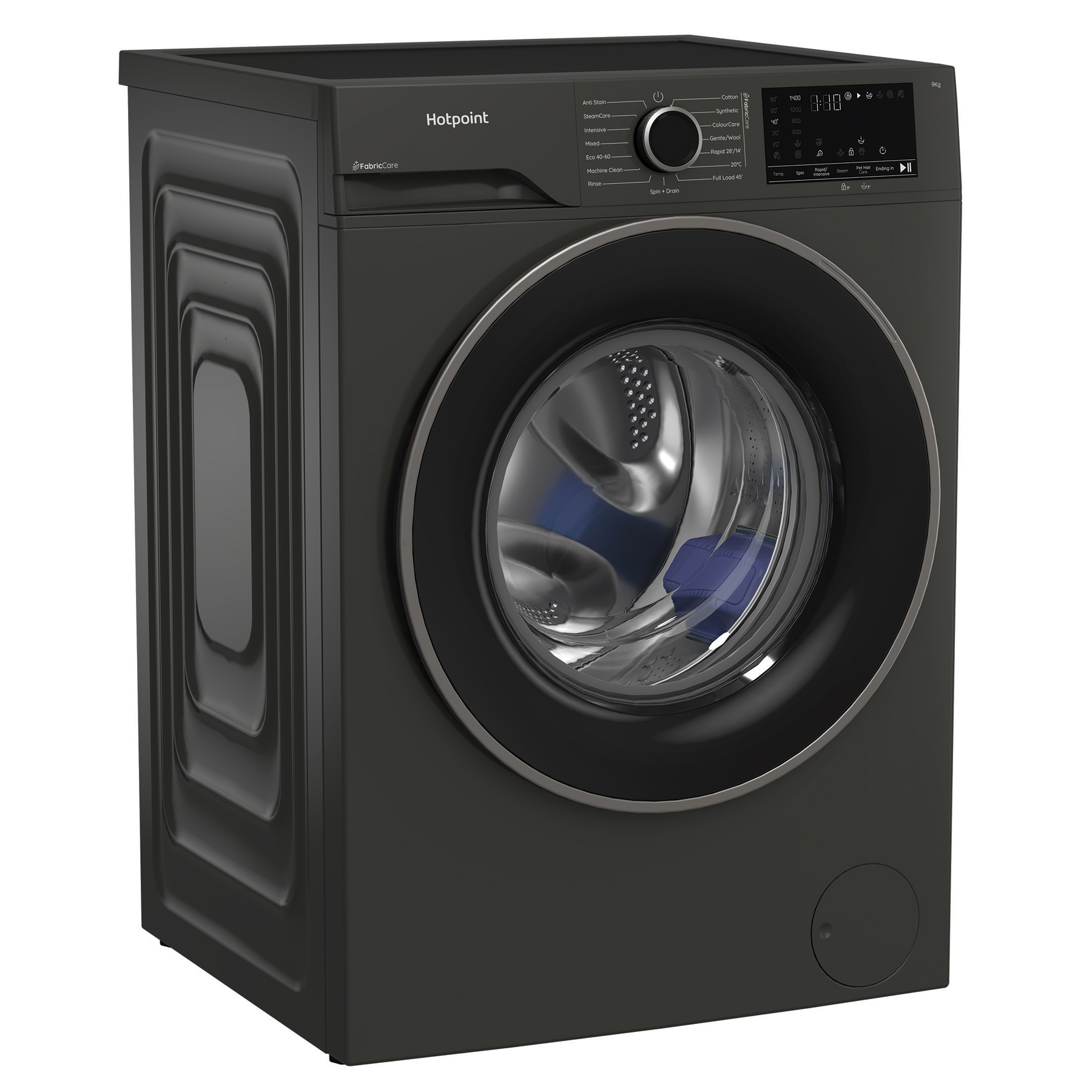 Hotpoint HB93GCAREUK 9kg 1400 Spin Washing Machine in Manhattan Grey A, photo 3