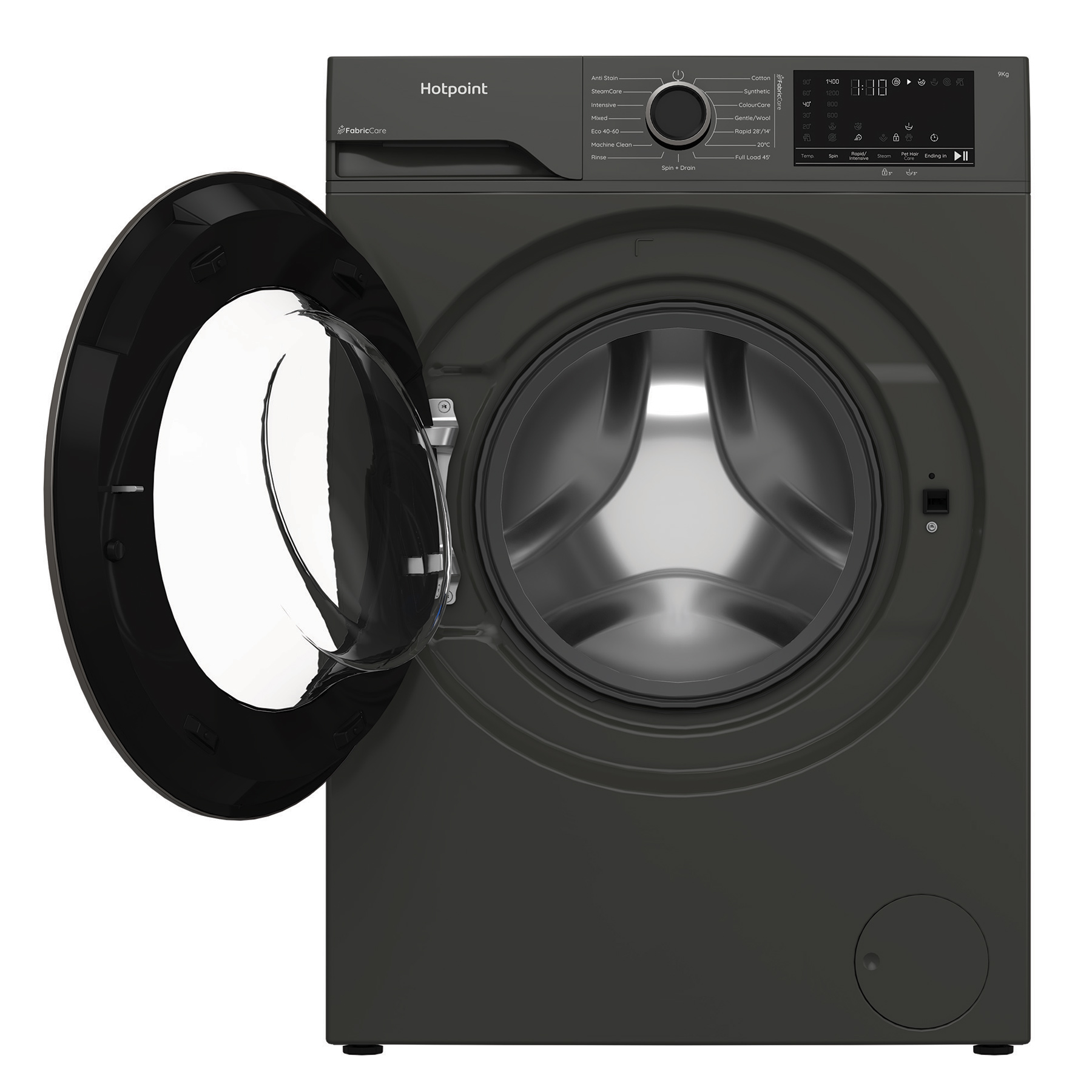 Hotpoint HB93GCAREUK 9kg 1400 Spin Washing Machine in Manhattan Grey A, photo 4