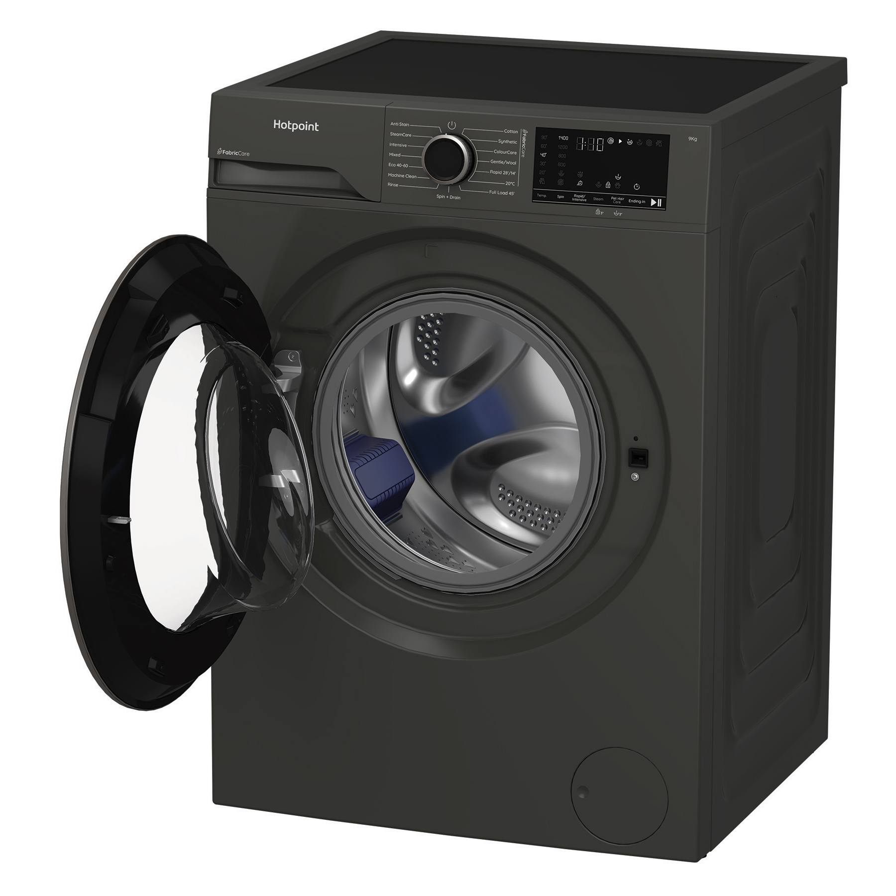 Hotpoint HB93GCAREUK 9kg 1400 Spin Washing Machine in Manhattan Grey A, photo 5