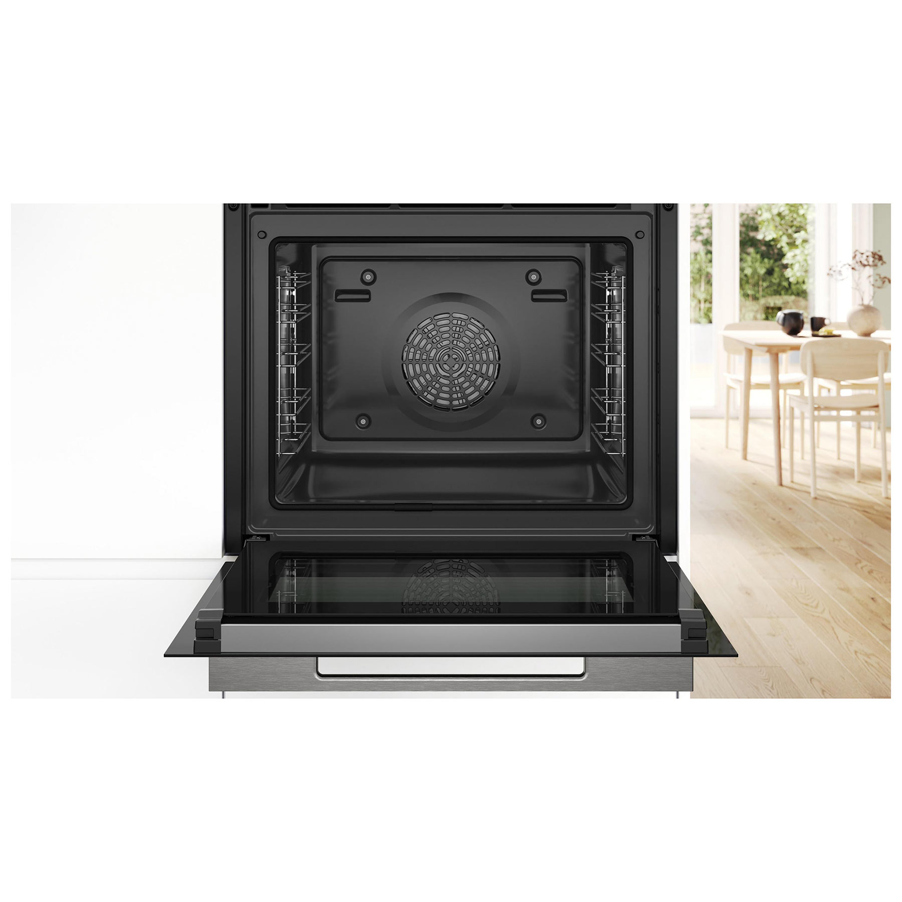 Bosch HBG7741B1B Series 8 Built In Electric Single Oven in Black 71L, photo 3