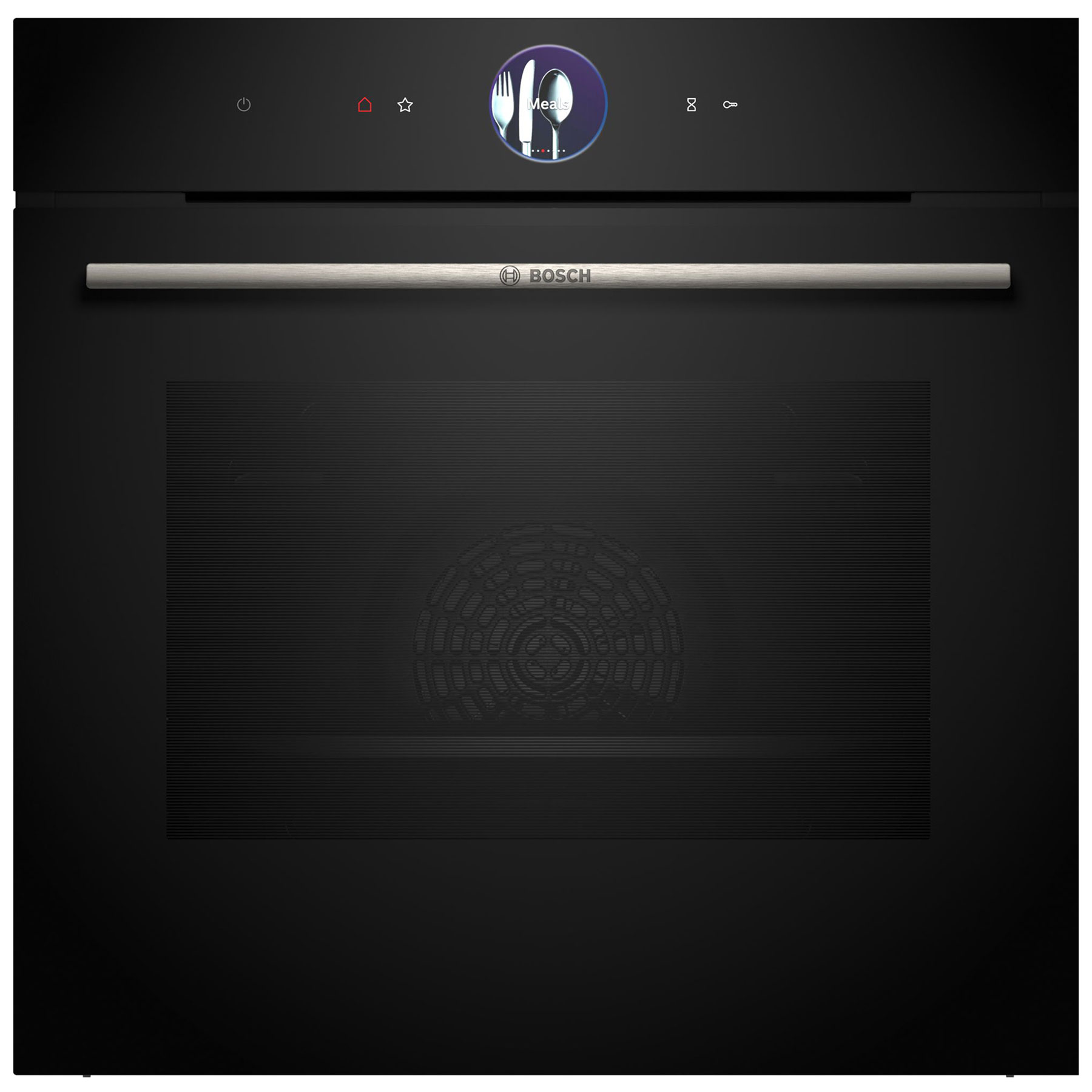 Bosch HBG7764B1B Series 8 Built In Electric Pyrolytic Oven Black 71L H