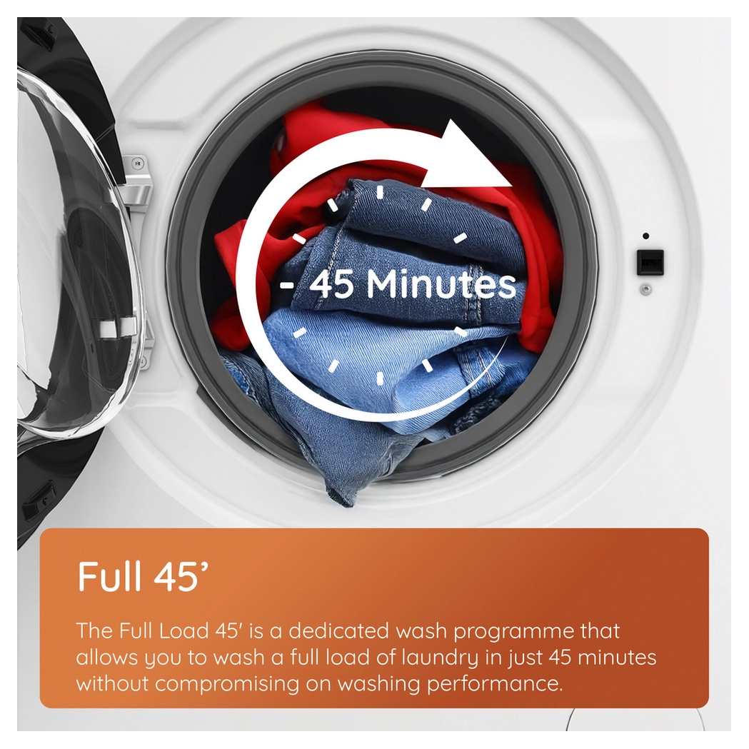Hotpoint HBWH93CAREUK 9kg 1400 Spin Washing Machine in White A Rated F, photo 4