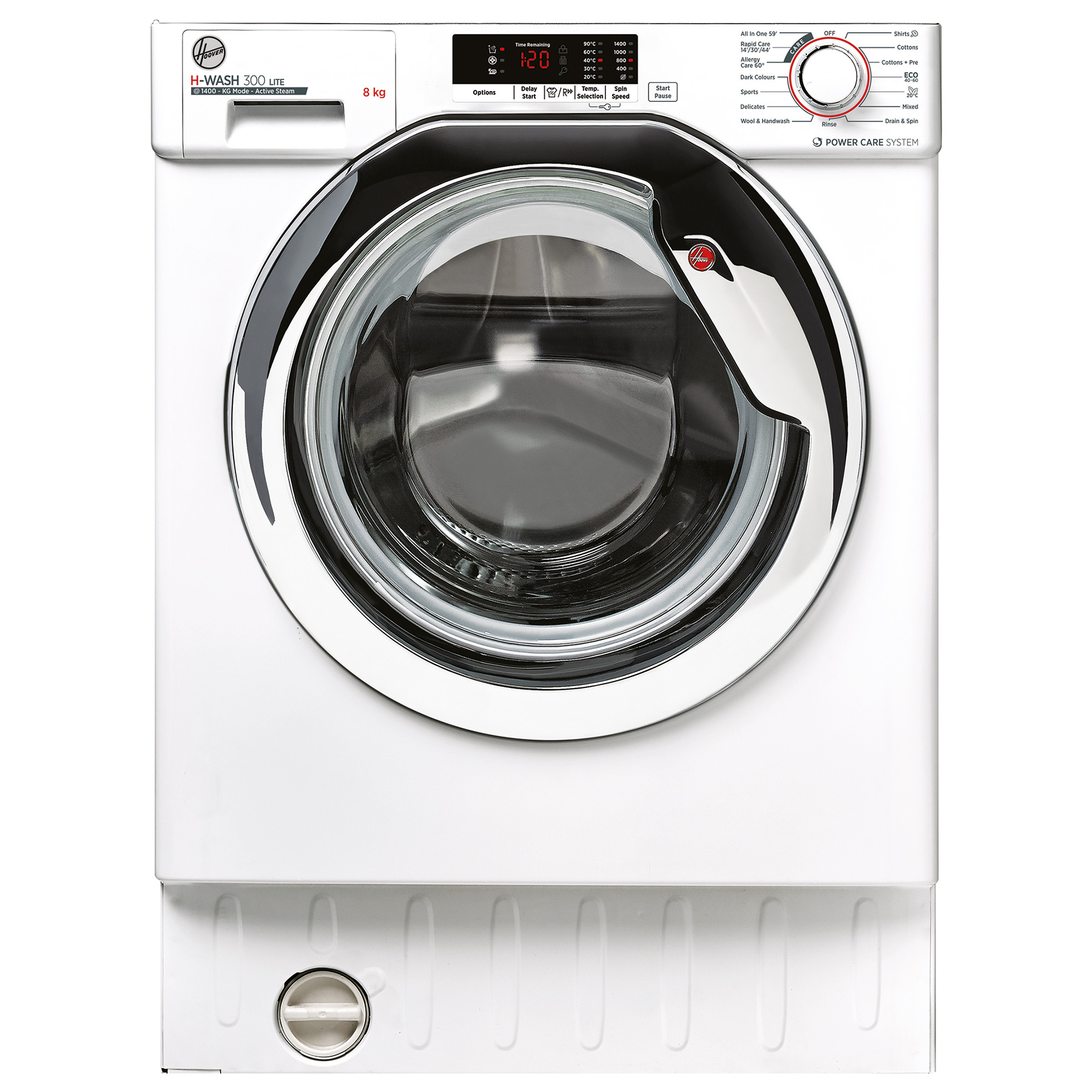 Image of Hoover HBWS48D2ACE H Wash 300 Integrated 8kg 1400 Spin Washing Machine