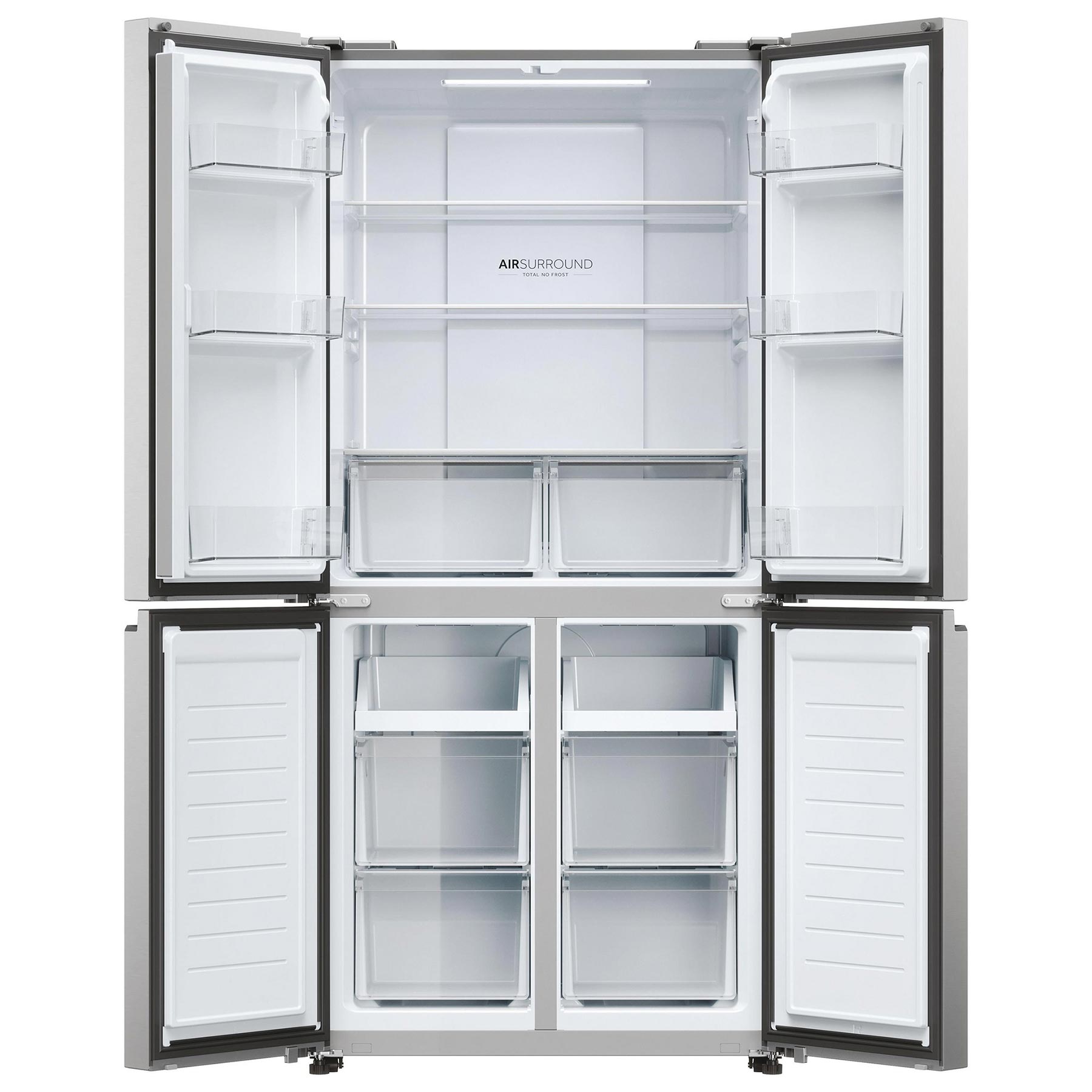 Haier HCR3818ENMM American Fridge Freezer in Stainless Steel Frost Fre, photo 2