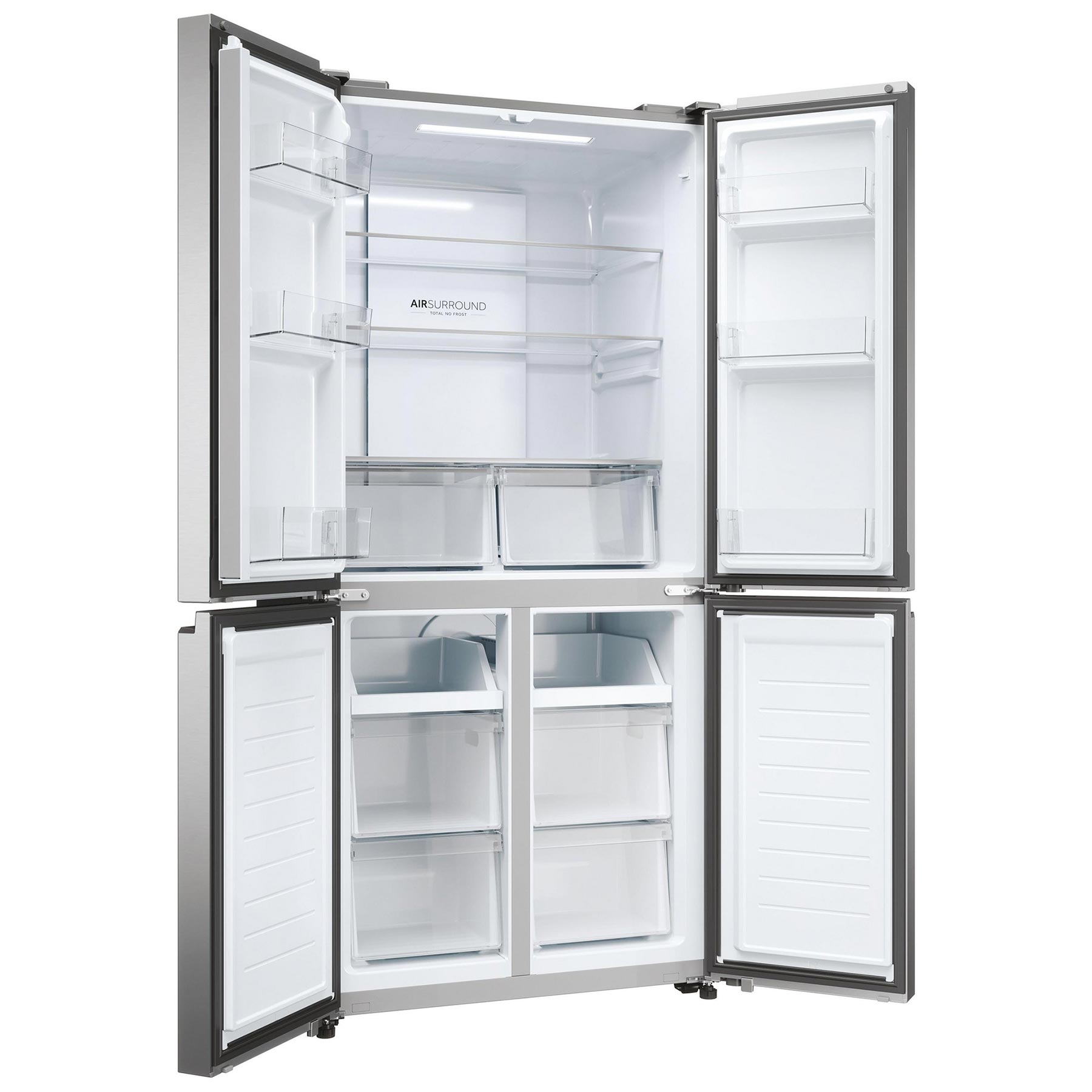 Haier HCR3818ENMM American Fridge Freezer in Stainless Steel Frost Fre, photo 4
