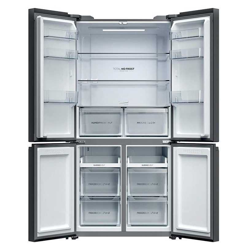 Haier HCR39F19ENPT American Fridge Freezer in Slate Black Frost Free, photo 3