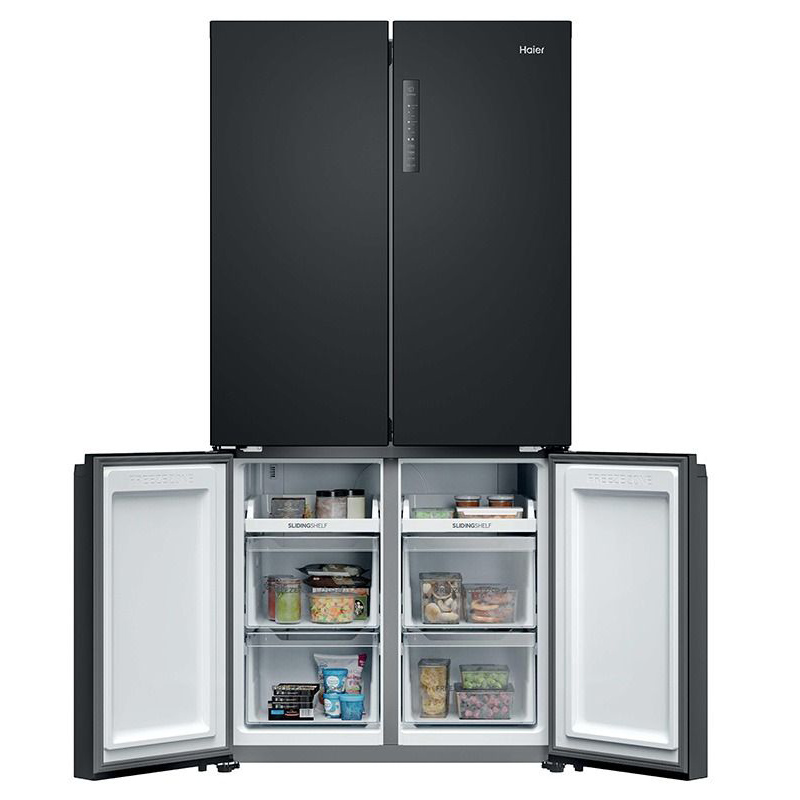 Haier HCR39F19ENPT American Fridge Freezer in Slate Black Frost Free, photo 5