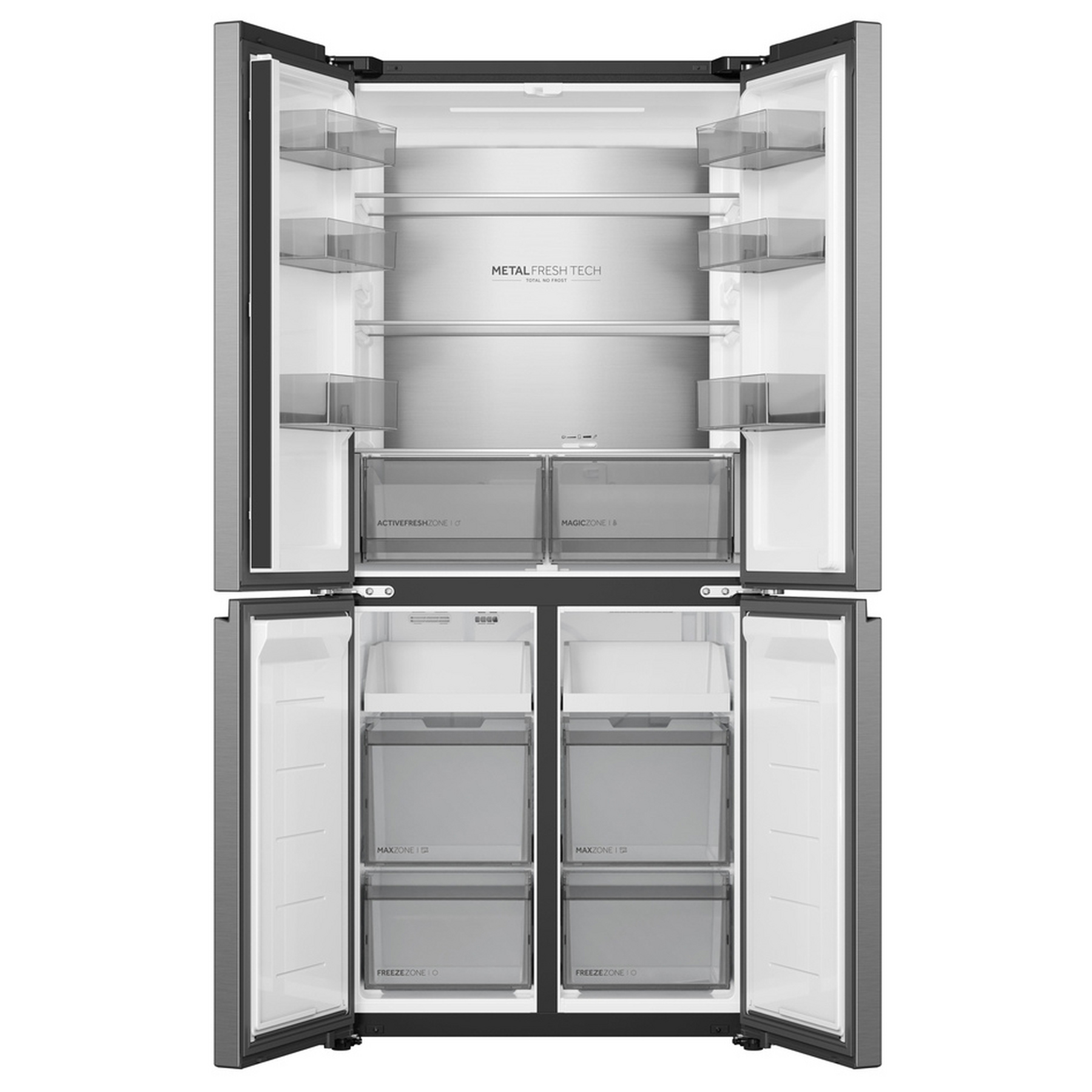 Haier 34006221 side-by-side refrigerator Freestanding 523 L Silver