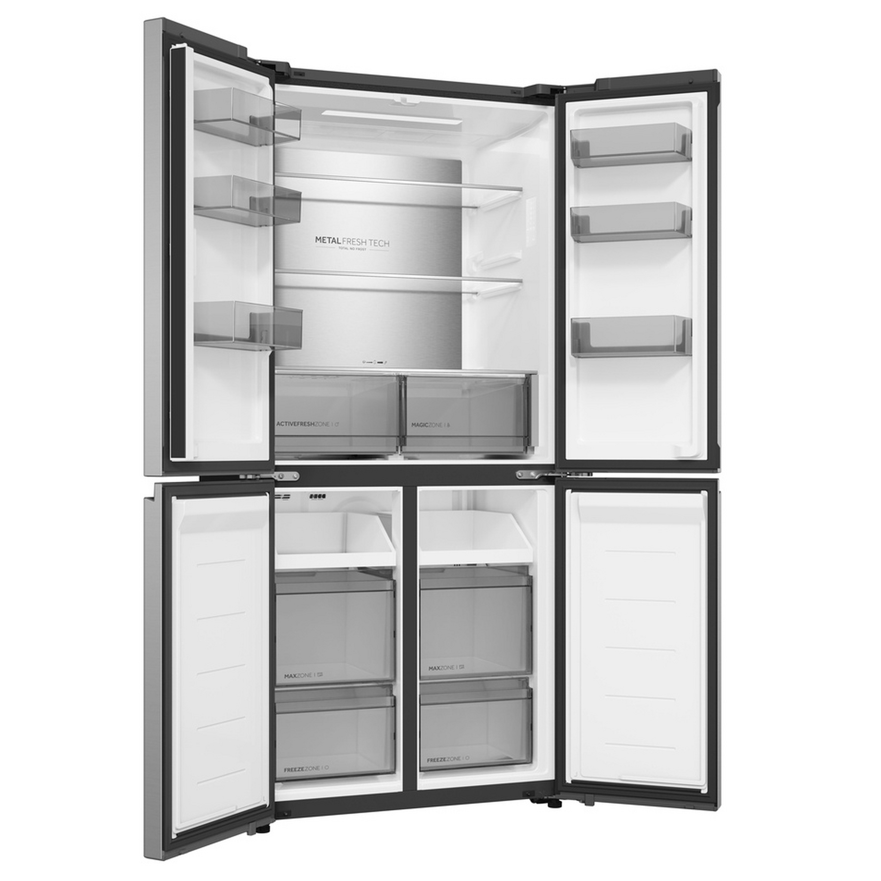 Haier HCR58S18DNMM American Fridge Freezer in Inox Frost Free, photo 5