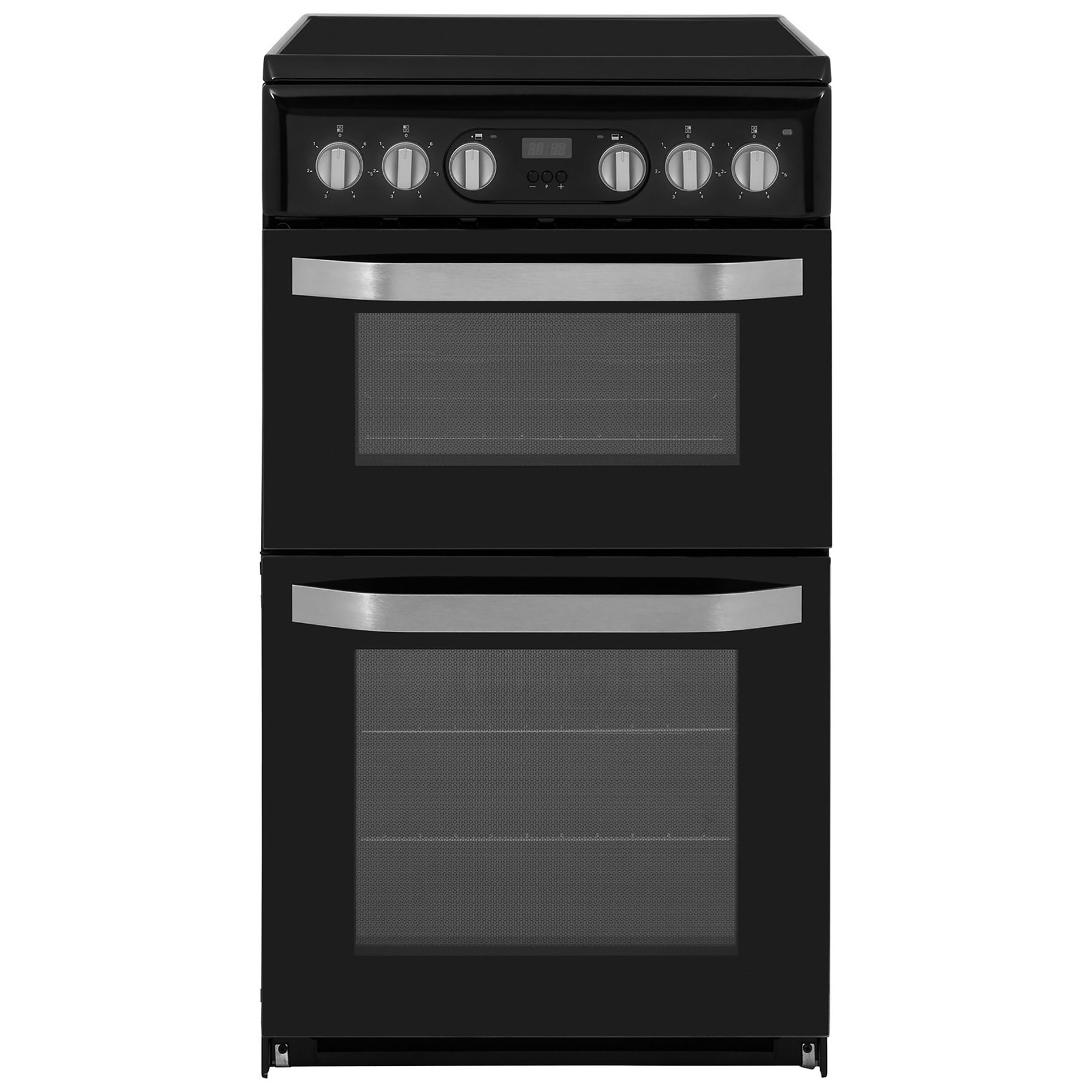 Image of Hotpoint HD5V93CCB 50cm Double Oven Electric Cooker in Black Ceramic H